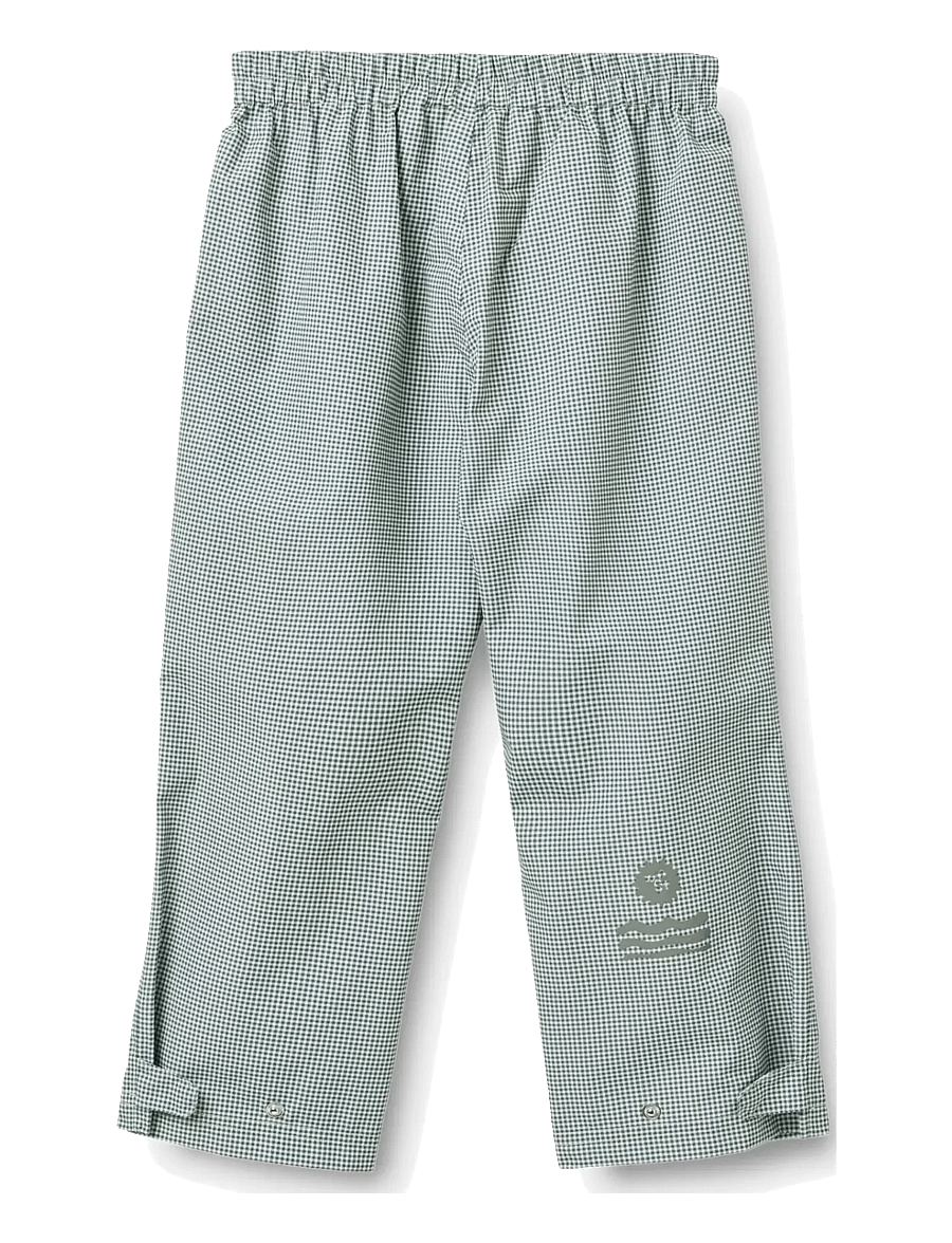 Wheat - Lightweight Shell Trousers Vand - beebipüksid - blue check - 1