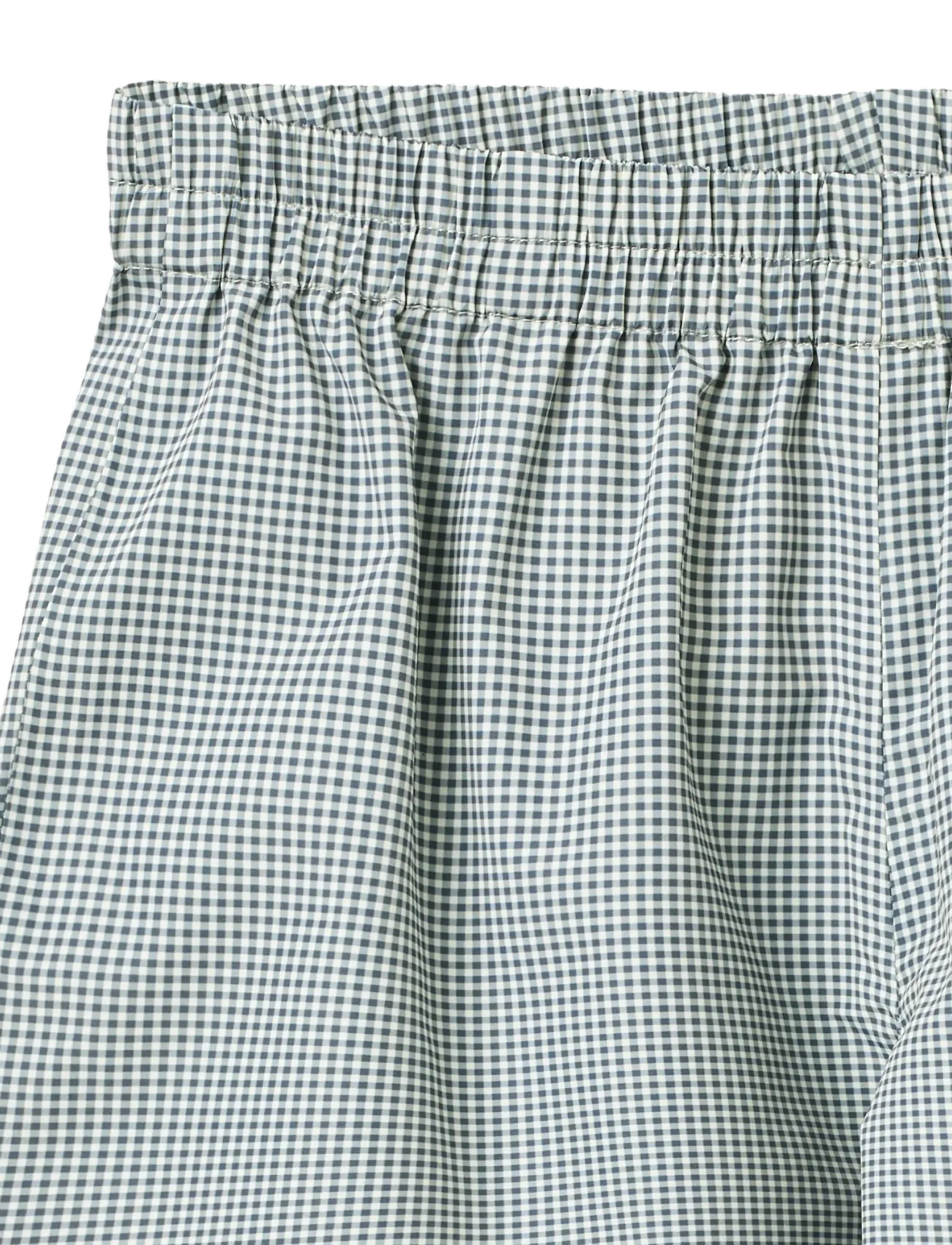 Wheat - Lightweight Shell Trousers Vand - baby trousers - blue check - 2