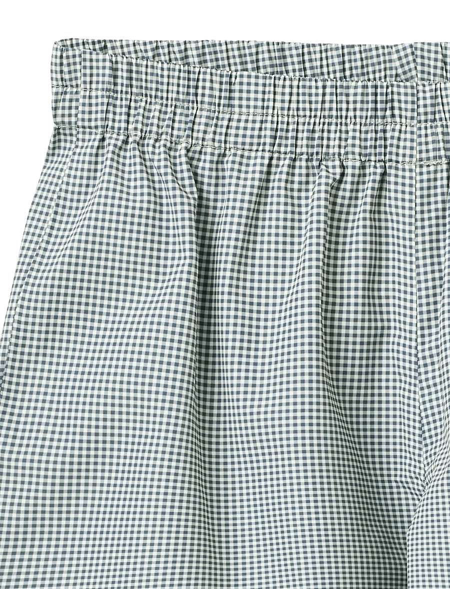 Wheat - Lightweight Shell Trousers Vand - beebipüksid - blue check - 2