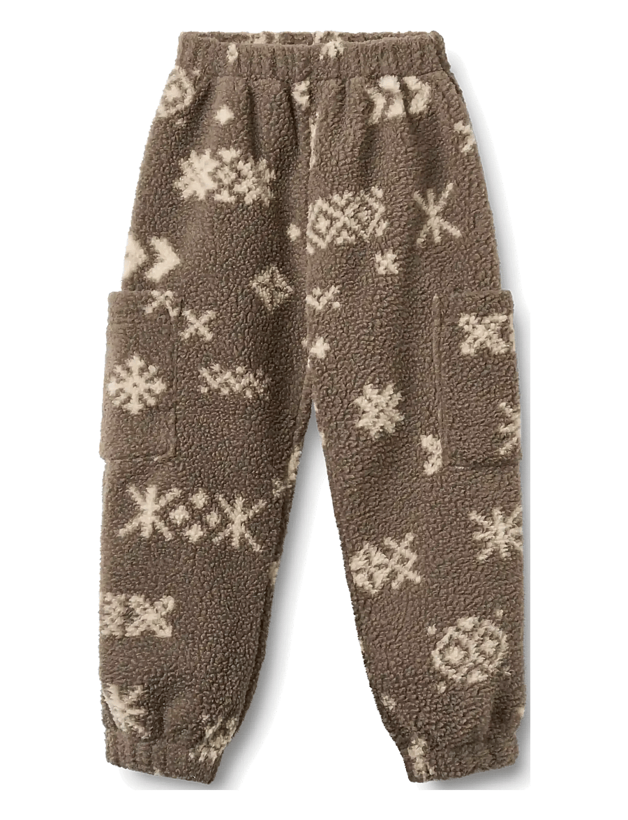 Wheat - Fleece Pants Suun - dry wood jacquard - 0