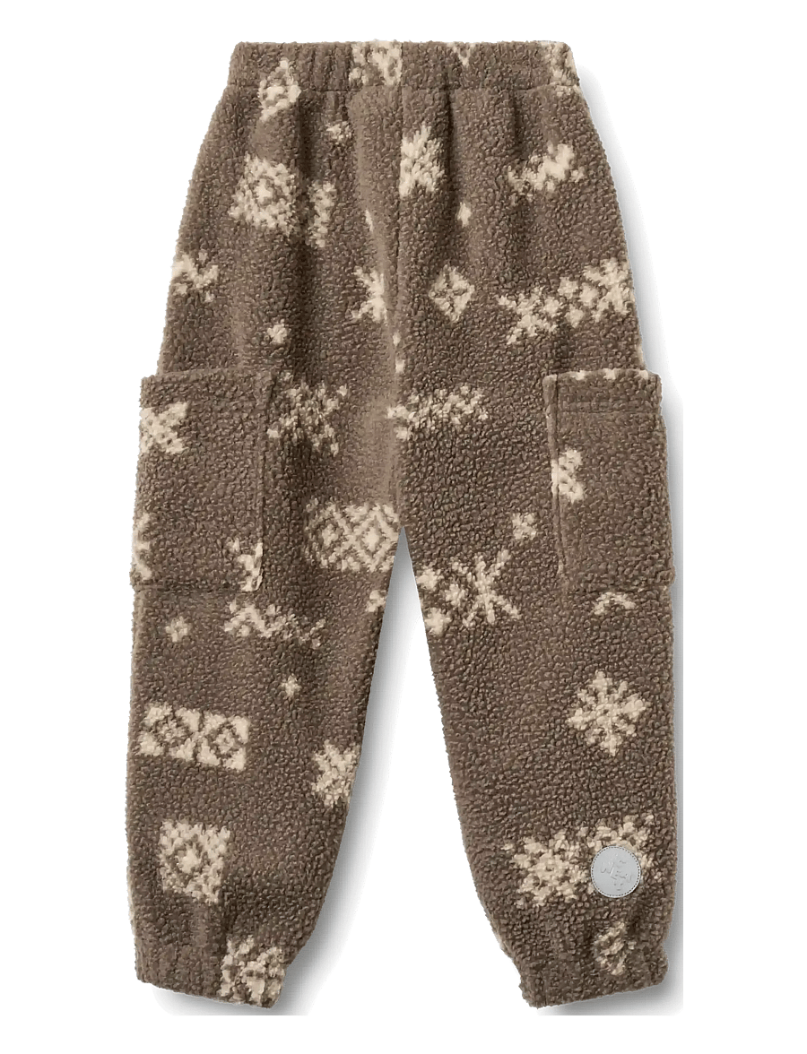 Wheat - Fleece Pants Suun - dry wood jacquard - 1