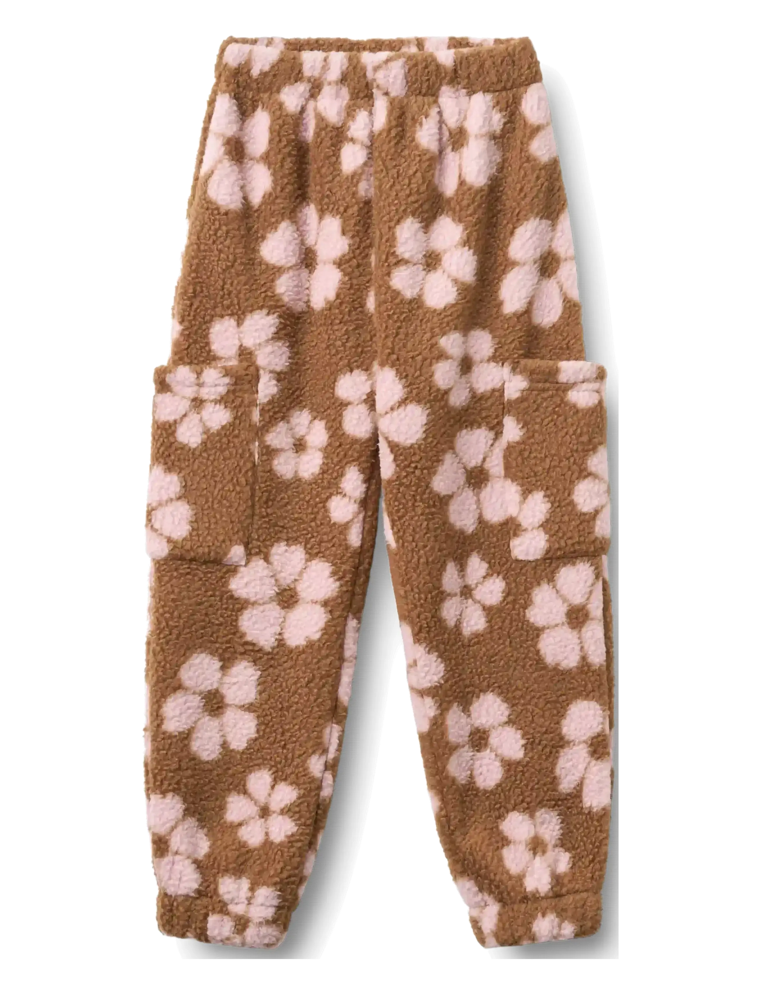 Wheat Fleece Pants Suun, 128, Brown, Overtøj I Fleece > Bukser I Fleece, Børn