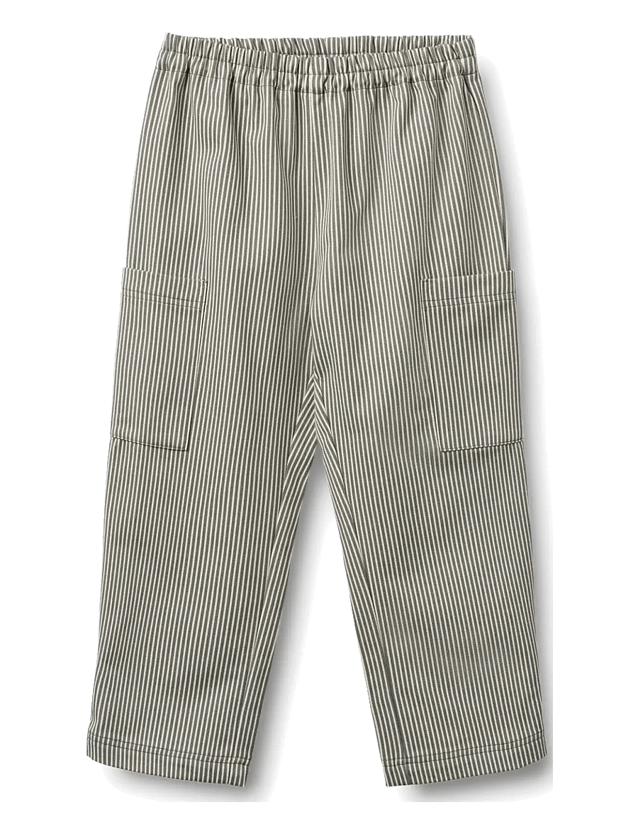 Wheat - Cotton Trackpants Kalloa - kargopüksid - flint stripe - 0