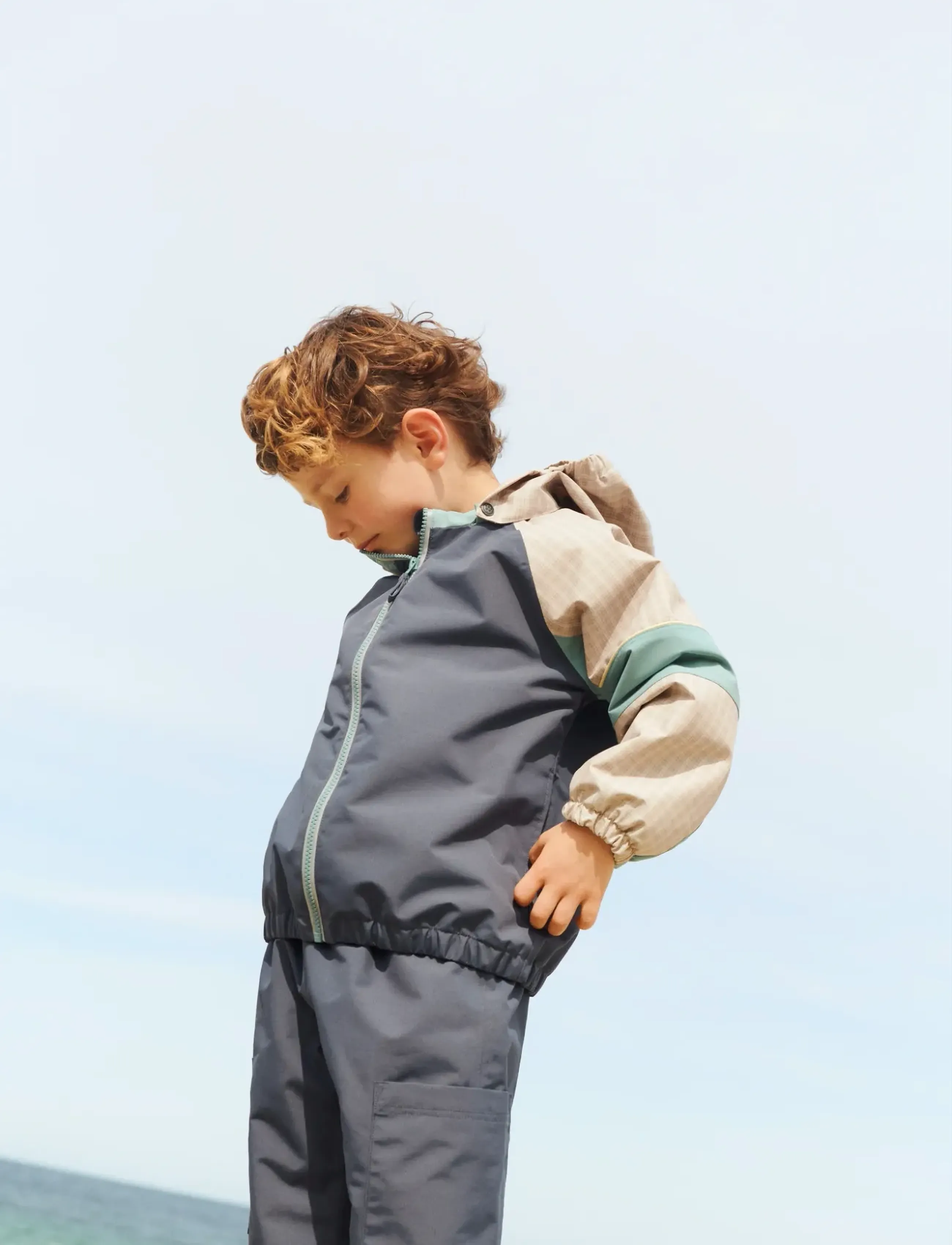 Wheat Technical Trackpants Kalloa, 104, Blue, Skaltøj > Skaltøjsbukser, Børn