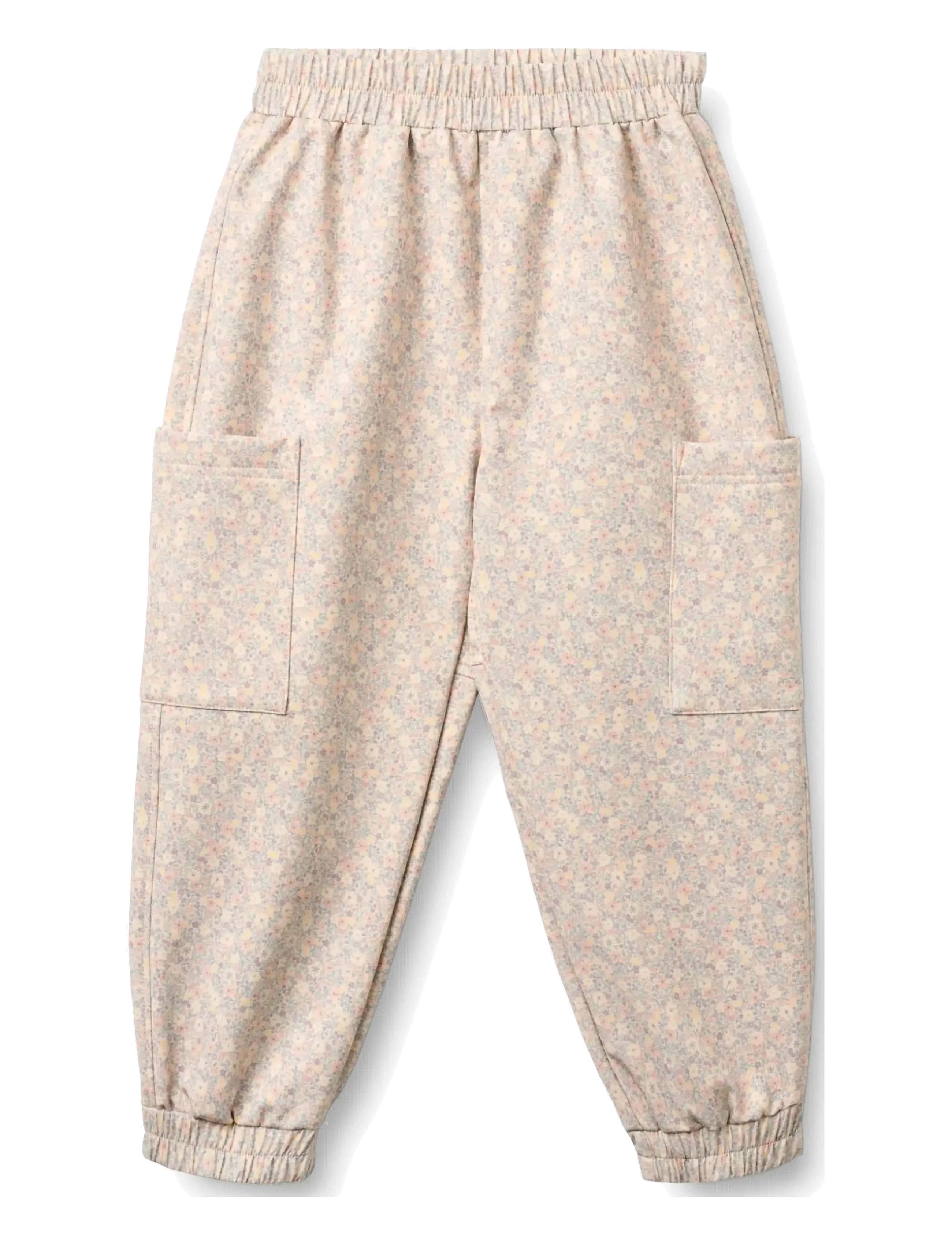 Wheat Softshell Trackpants Minno - Outdoor - ROSE SHADOW FLOWERS / pink/rose