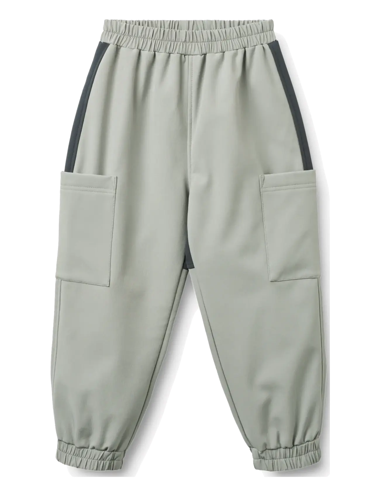 Wheat Softshell Trackpants Minno, 98, Softshells, Grau - Trousers, Kinder