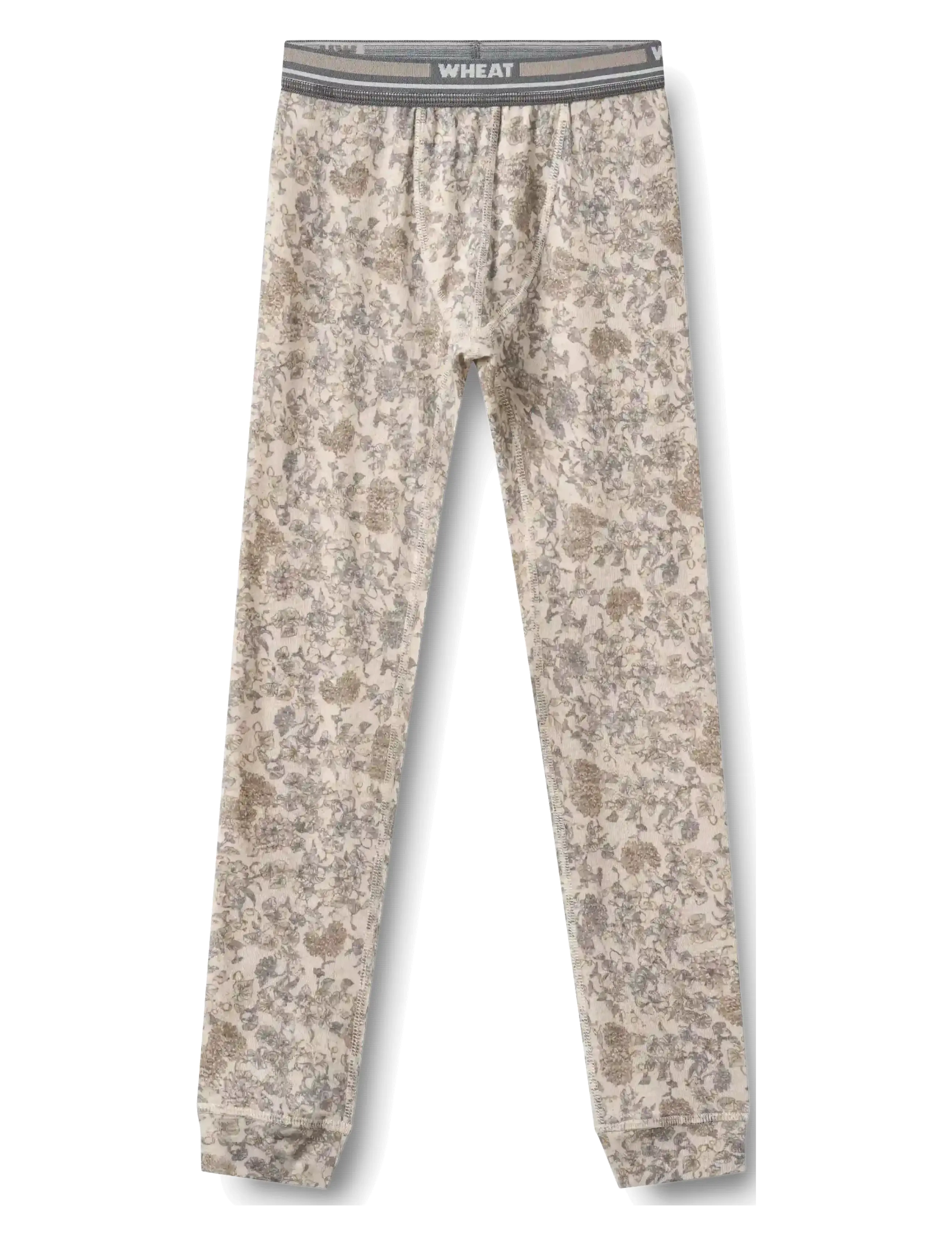 Wheat Baselayer Pants Warmleg - Aluskihina kantavad püksid - GREY WINTER FLOWERS / cream