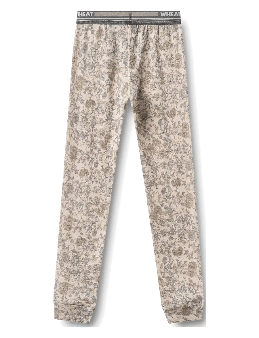Wheat - Baselayer Pants Warmleg - aluskihina kantavad püksid - grey winter flowers - 1