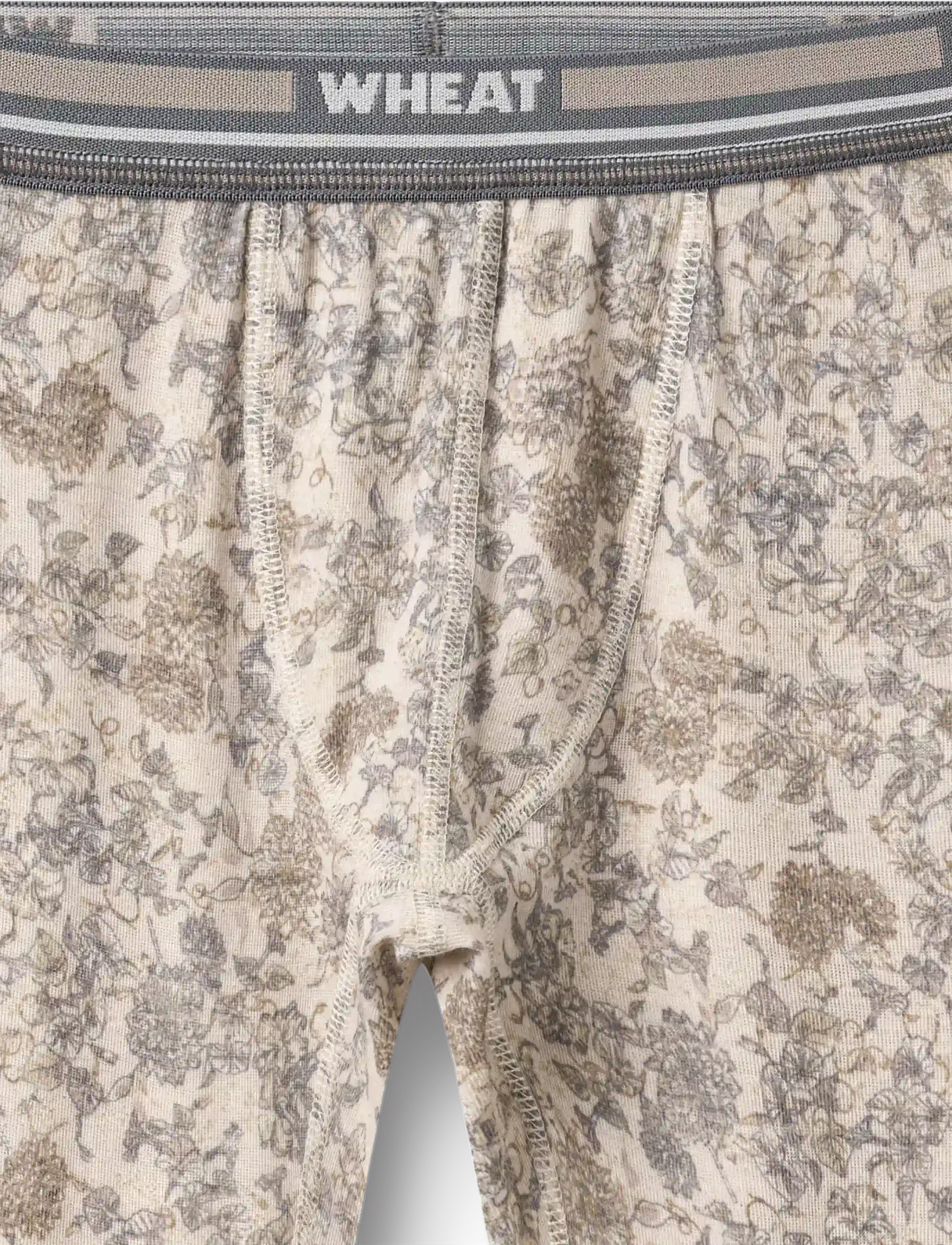 Wheat - Baselayer Pants Warmleg - aluskihina kantavad püksid - grey winter flowers - 2