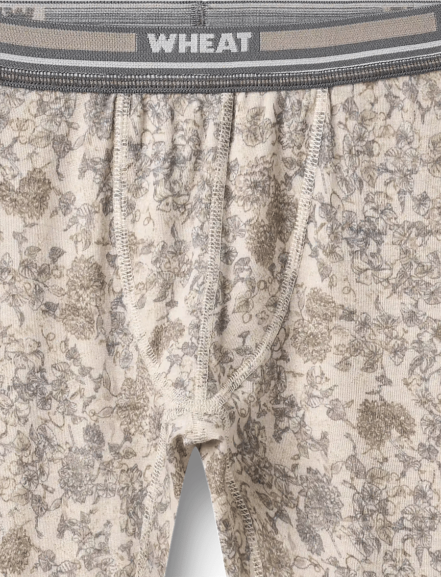 Wheat - Baselayer Pants Warmleg - aluskihina kantavad püksid - grey winter flowers - 2