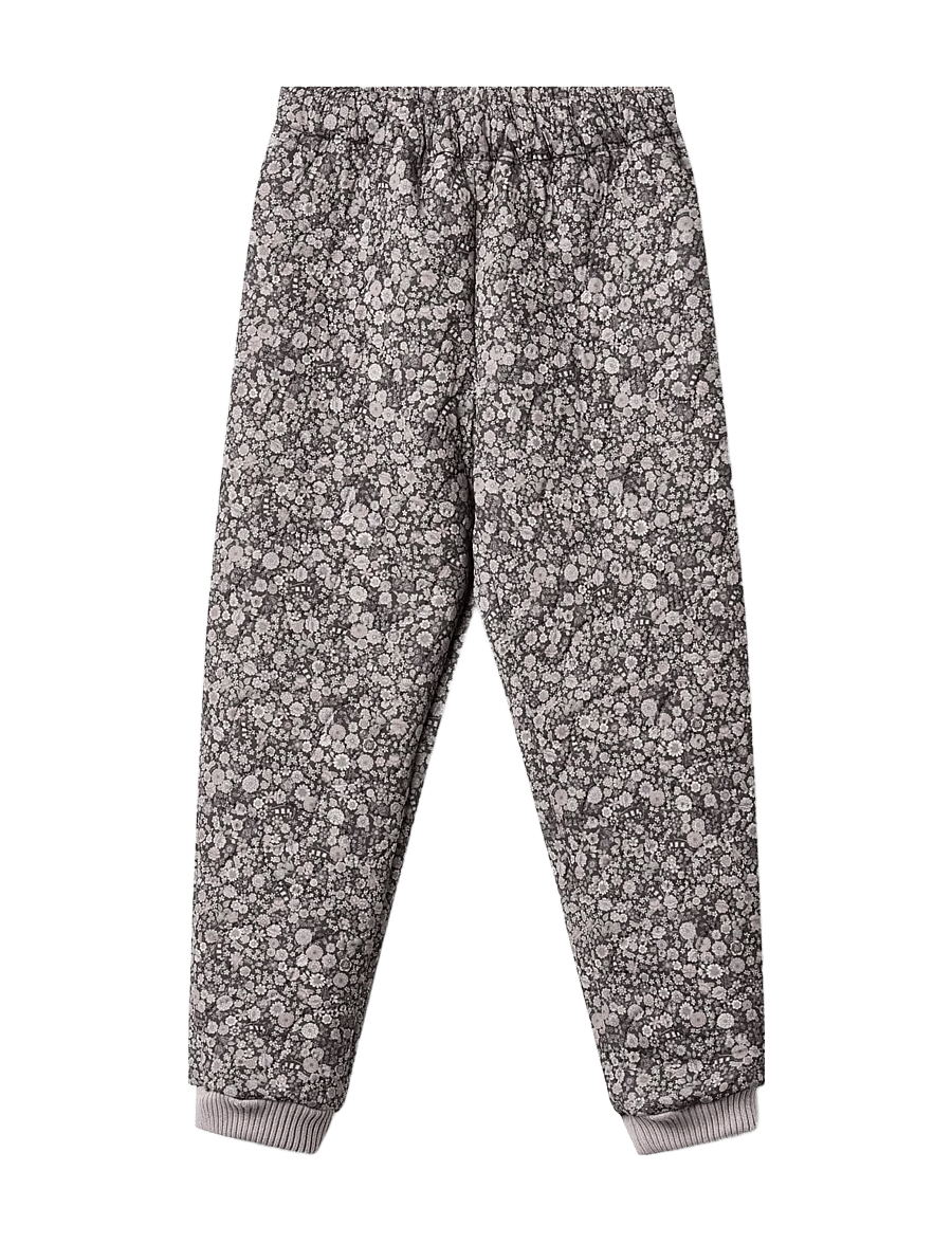 Wheat - Thermo Pants Alex - termobukser - black sea flowers - 0