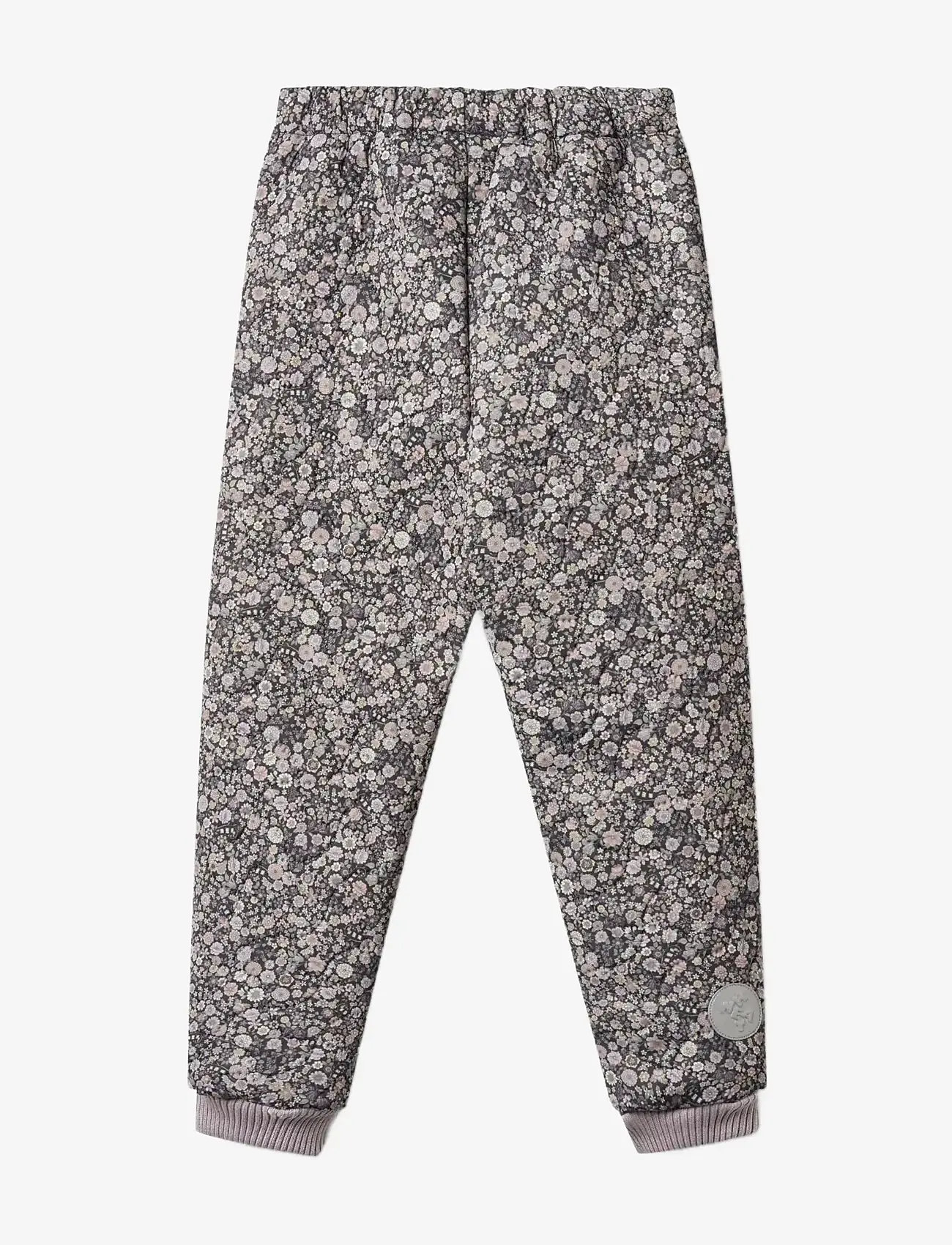 Wheat - Thermo Pants Alex - regenhosen - black sea flowers - 1