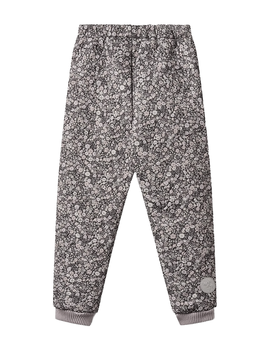 Wheat - Thermo Pants Alex - termobukser - black sea flowers - 1