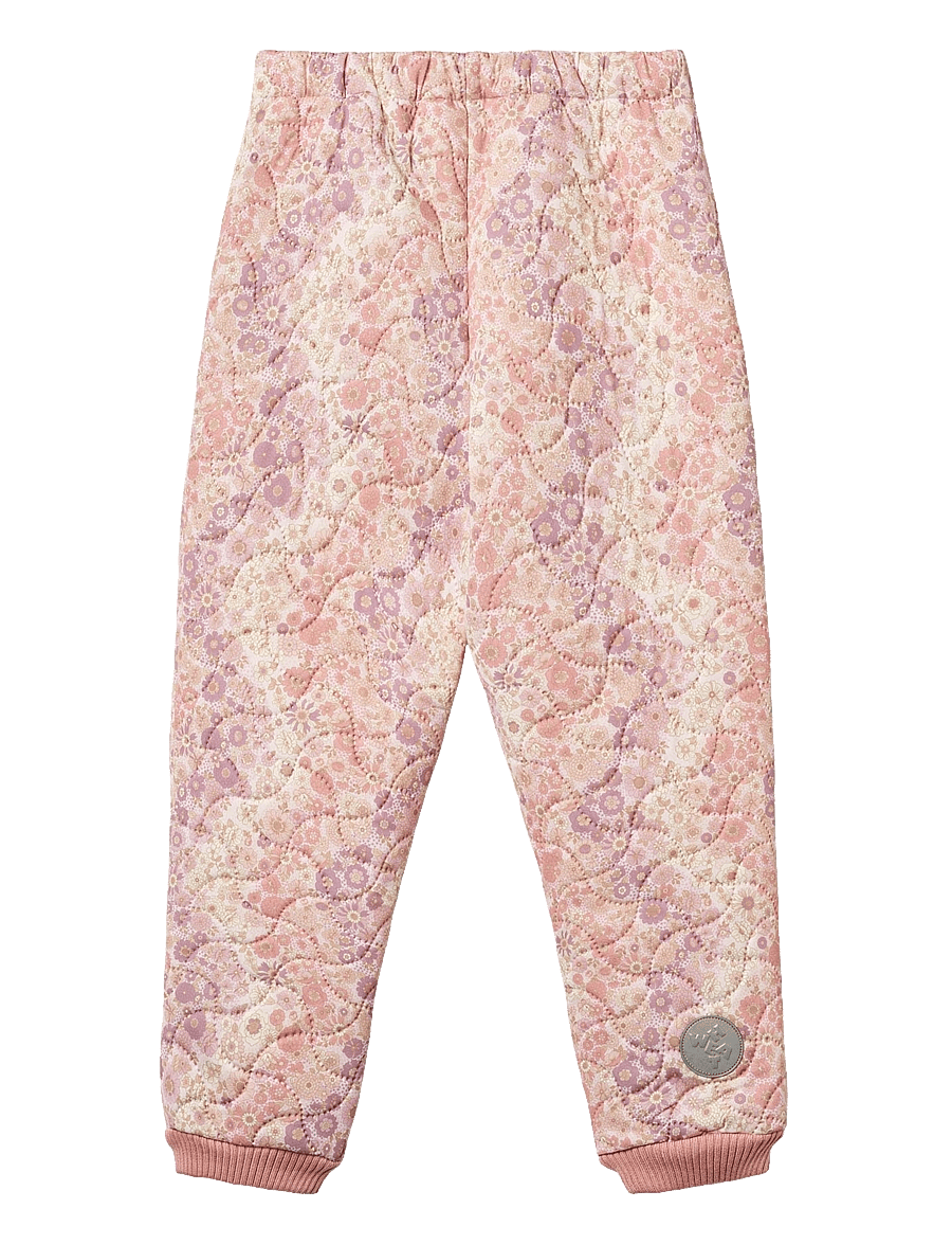 Wheat - Thermo Pants Alex - termobukser - lilac flower rainbow - 1