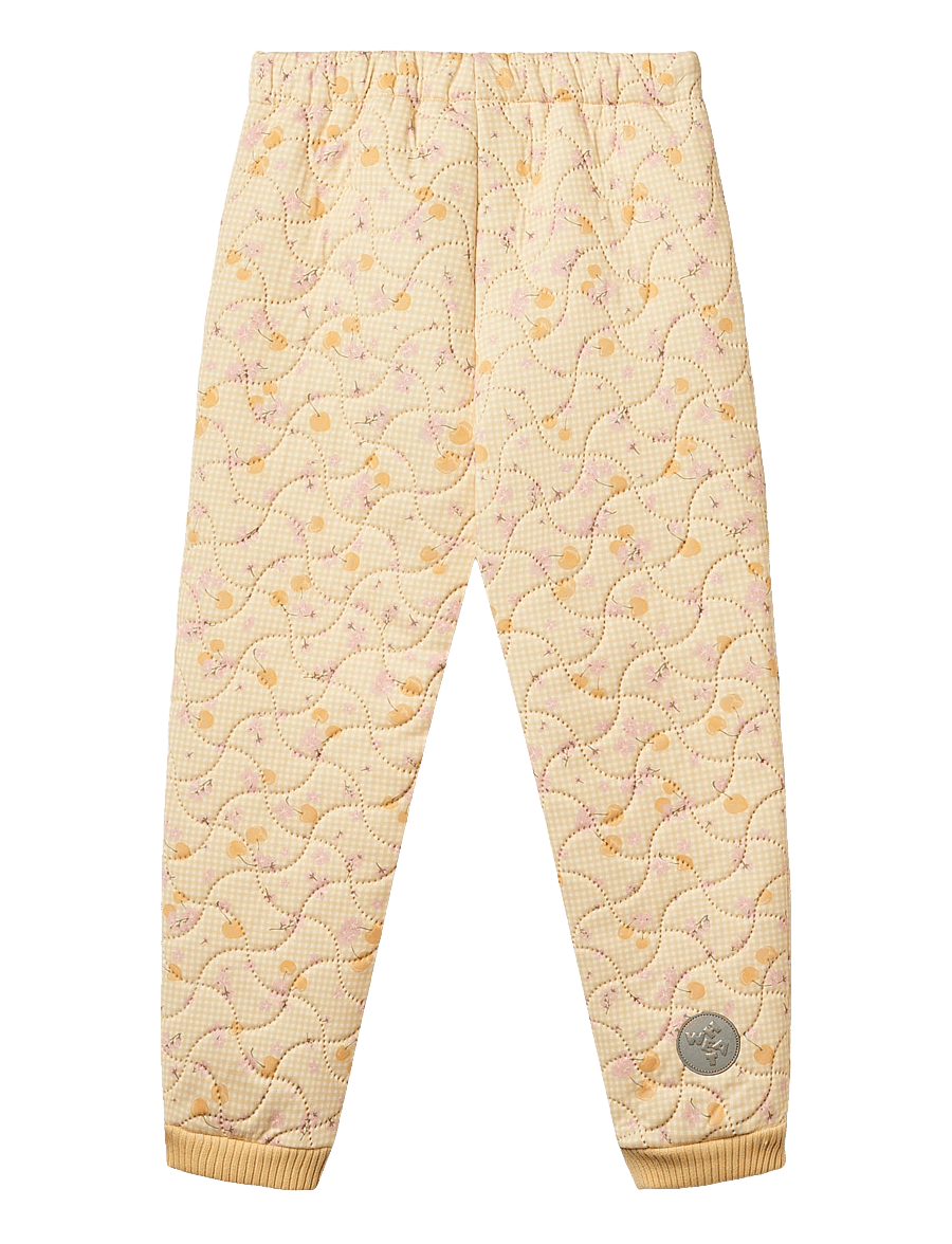 Wheat - Thermo Pants Alex - thermo trousers - yellow cherries - 1