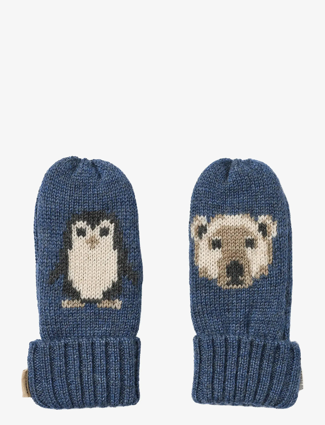 Wheat - Jacquard Mittens Towsi - pirštinės - blue - 0