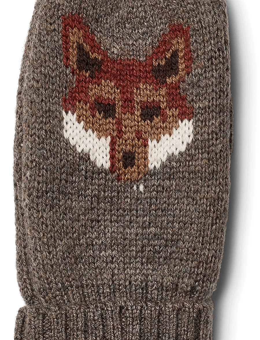 Wheat - Jacquard Mittens Towsi - handskar - dry soil - 2