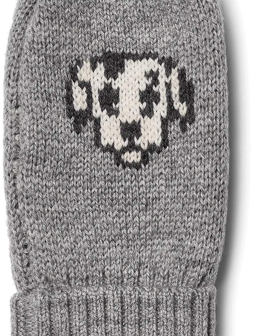 Wheat - Jacquard Mittens Towsi - handschuhe - flint melange - 4