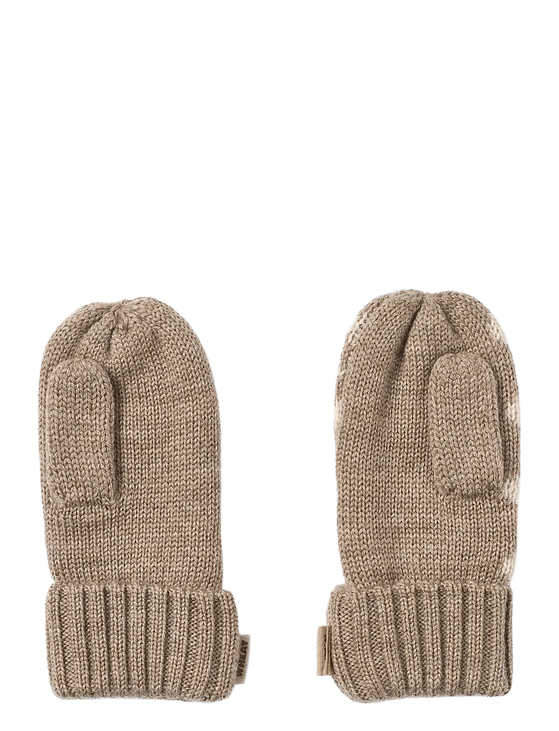 Wheat - Jacquard Mittens Towsi - vantar - grey camel melange - 1