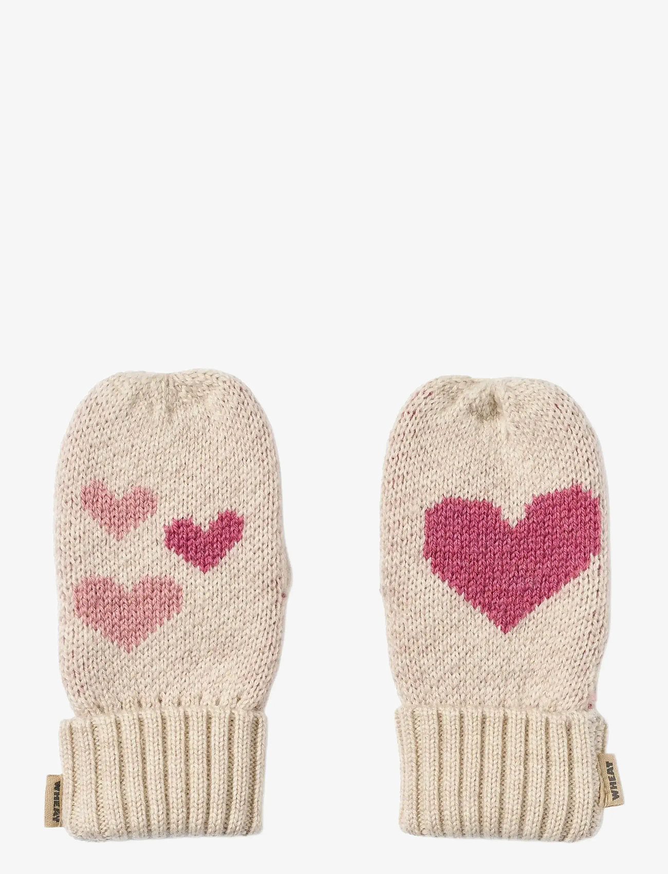 Wheat - Jacquard Mittens Towsi - aksessuaarid - offwhite melange - 0