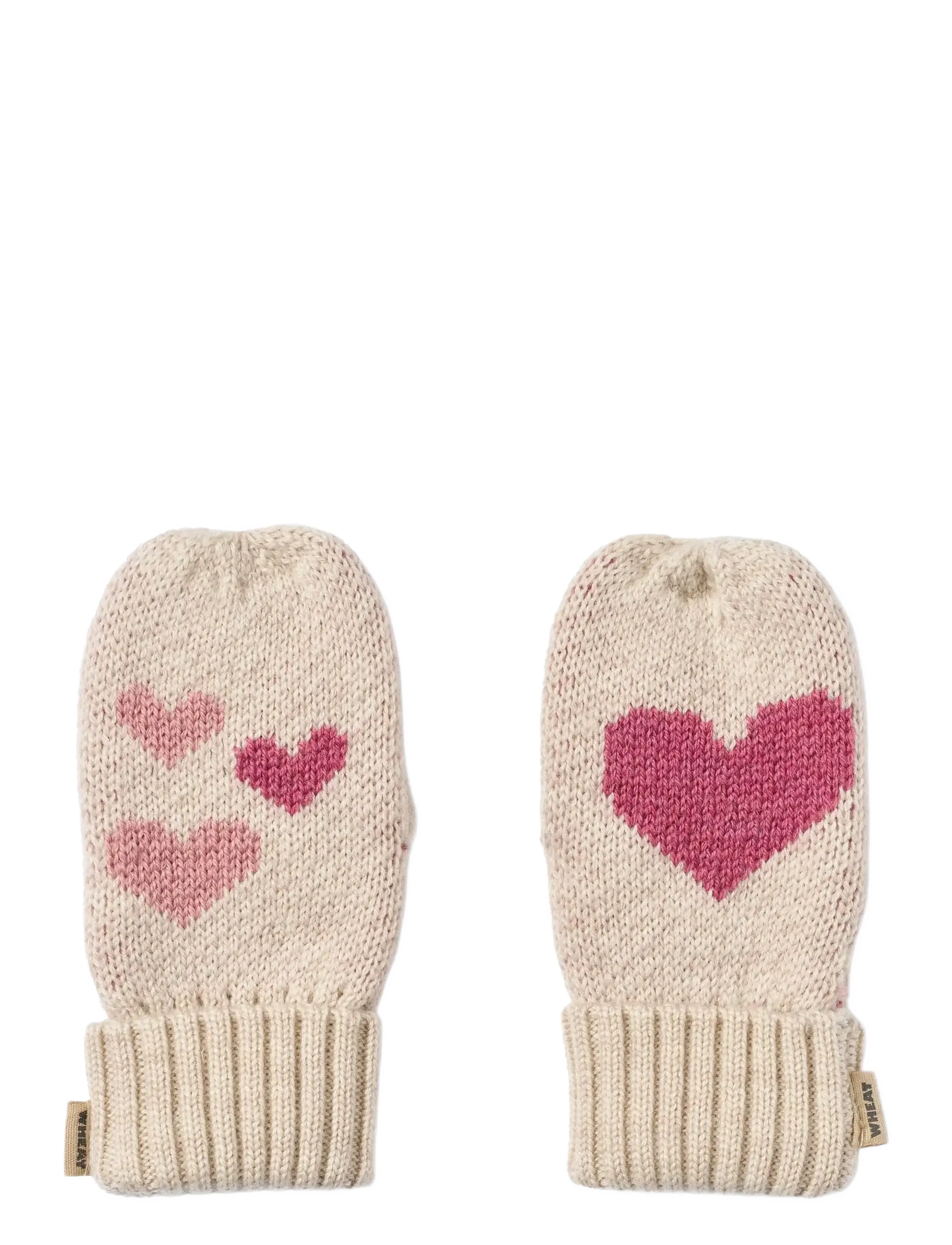 Jacquard Mittens Towsi - OFFWHITE MELANGE