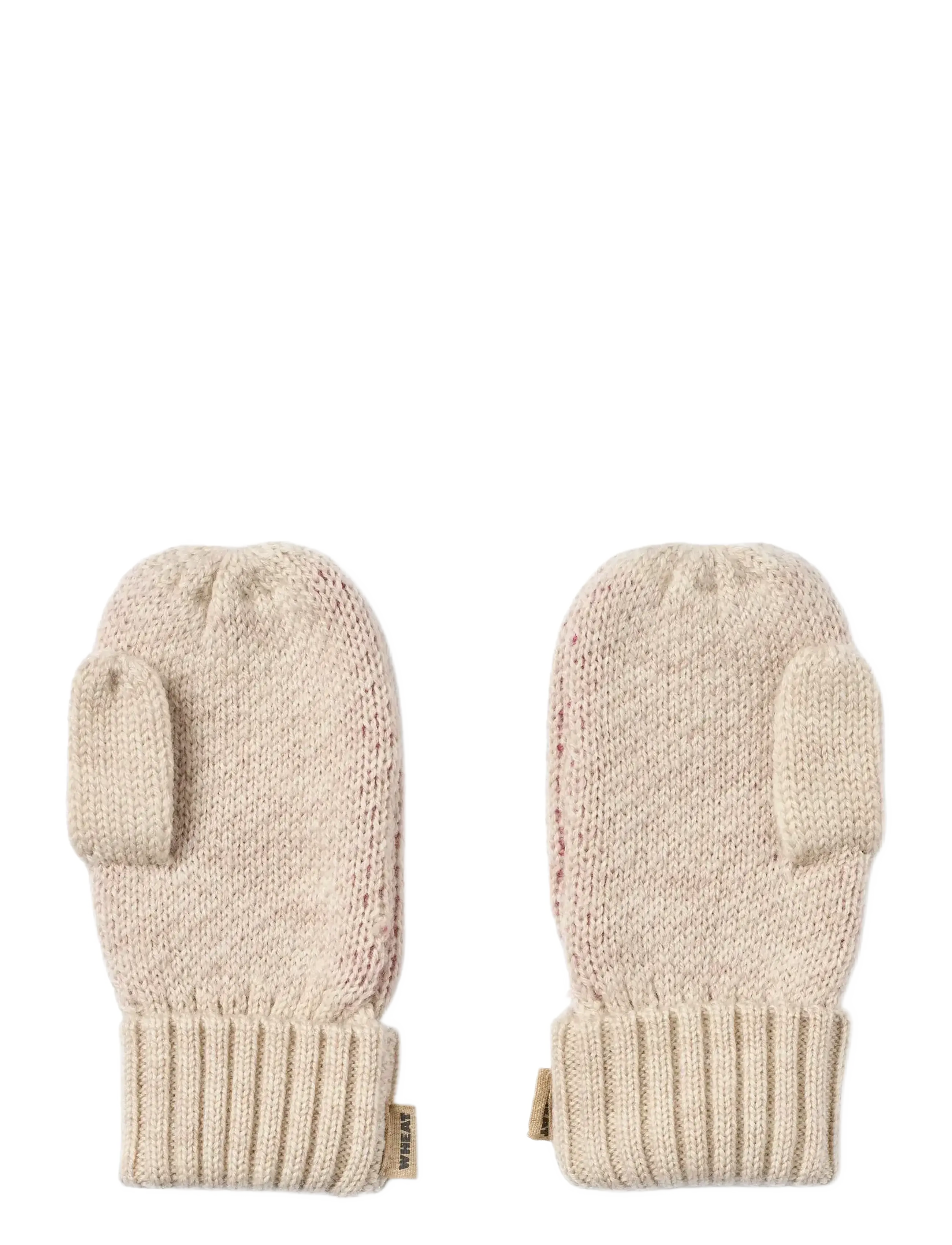 Wheat - Jacquard Mittens Towsi - rękawiczki - offwhite melange - 1