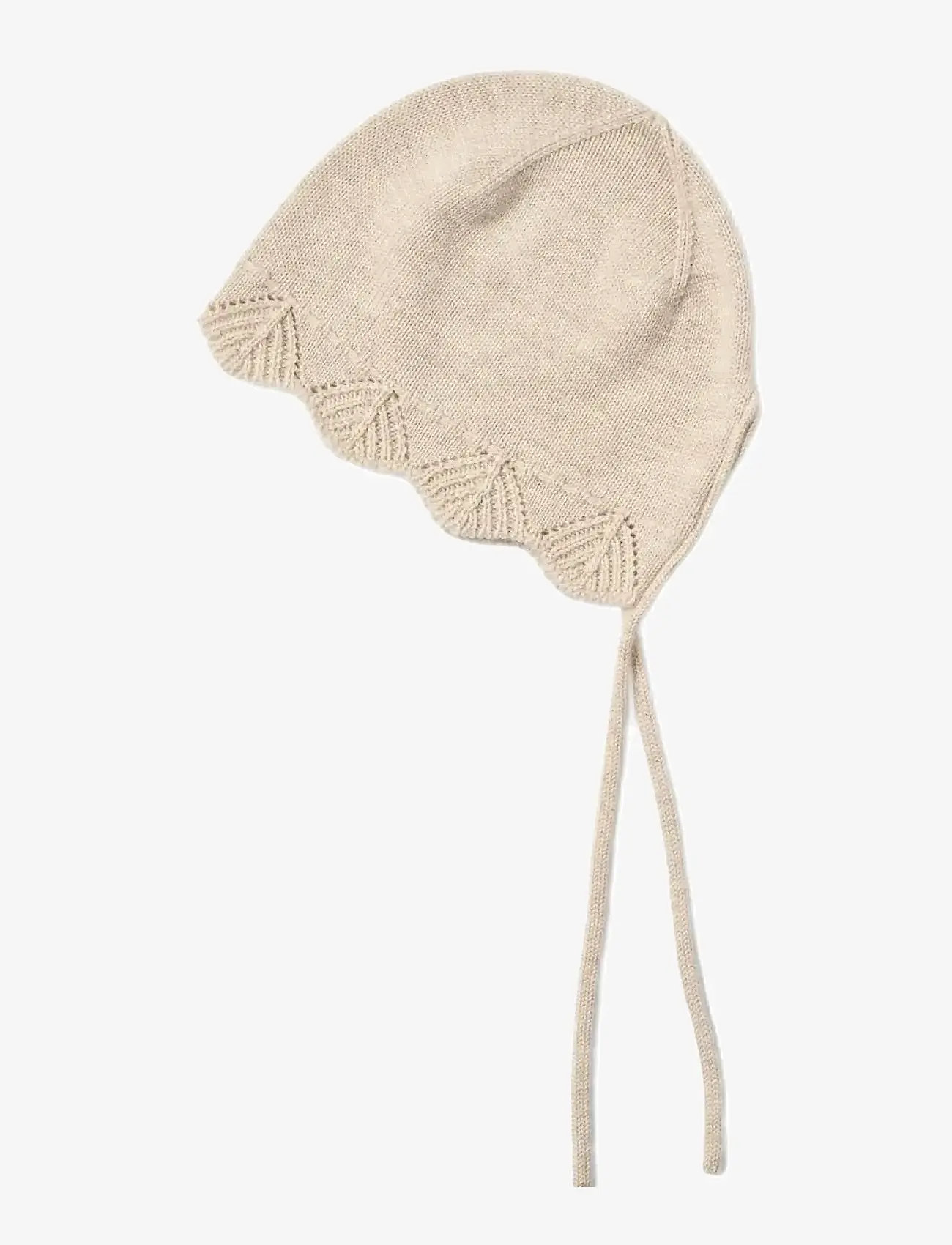 Wheat - Knit Bonnet Amya - offwhite melange - 1