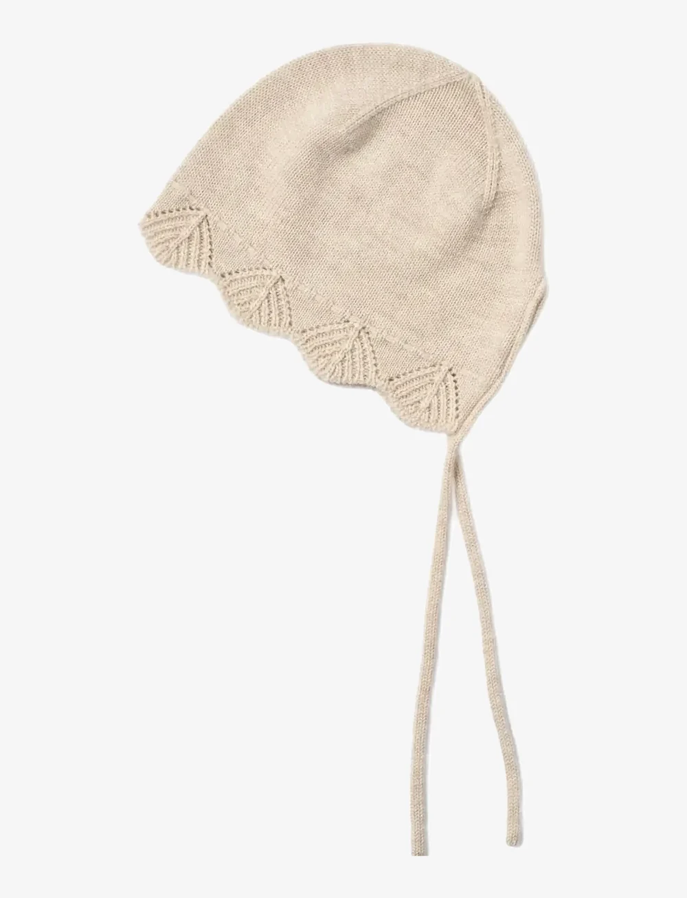 Wheat - Knit Bonnet Amya - babymützen - offwhite melange - 1