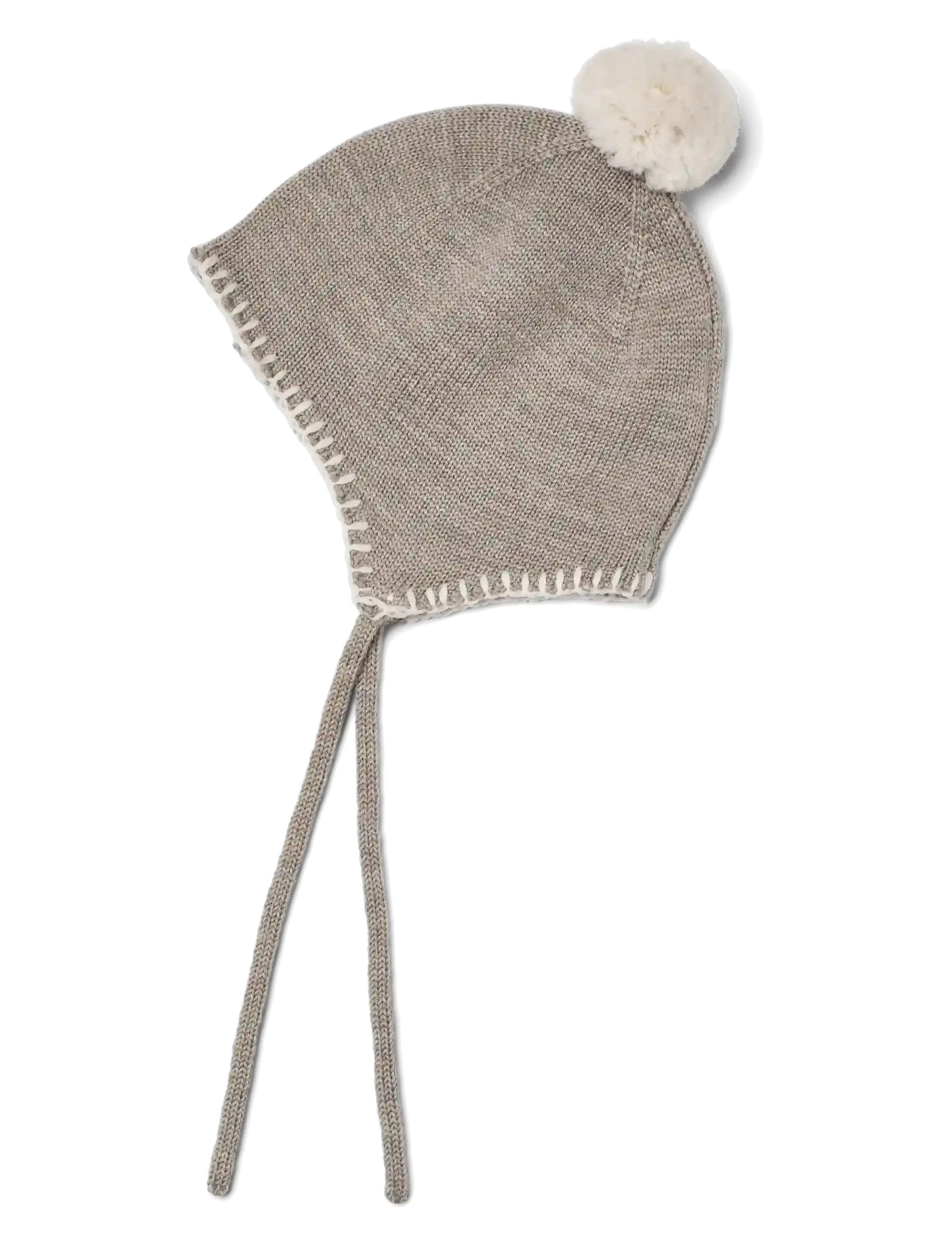 Wheat Knit Bonnet Pomma - Accessoires - GREY MOON / grey