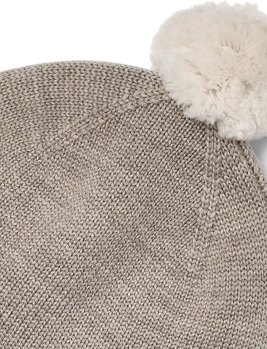 Wheat - Knit Bonnet Pomma - babymützen - grey moon - 1