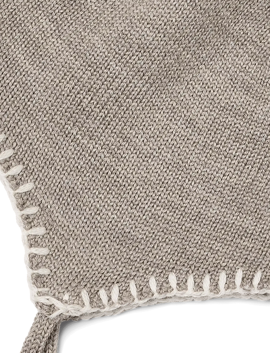 Wheat - Knit Bonnet Pomma - babymützen - grey moon - 2
