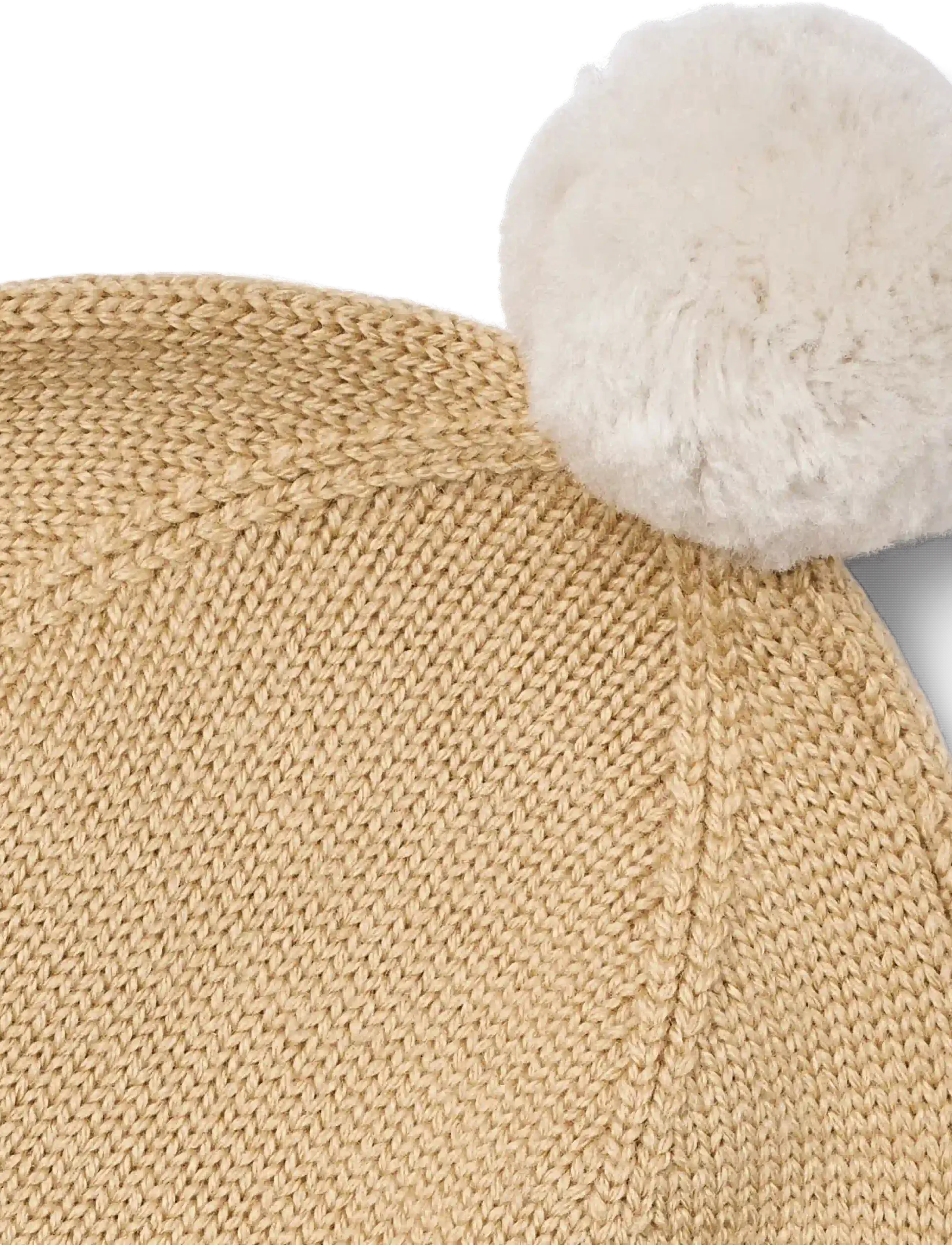 Wheat - Knit Bonnet Pomma - babymössor - honey peach - 2