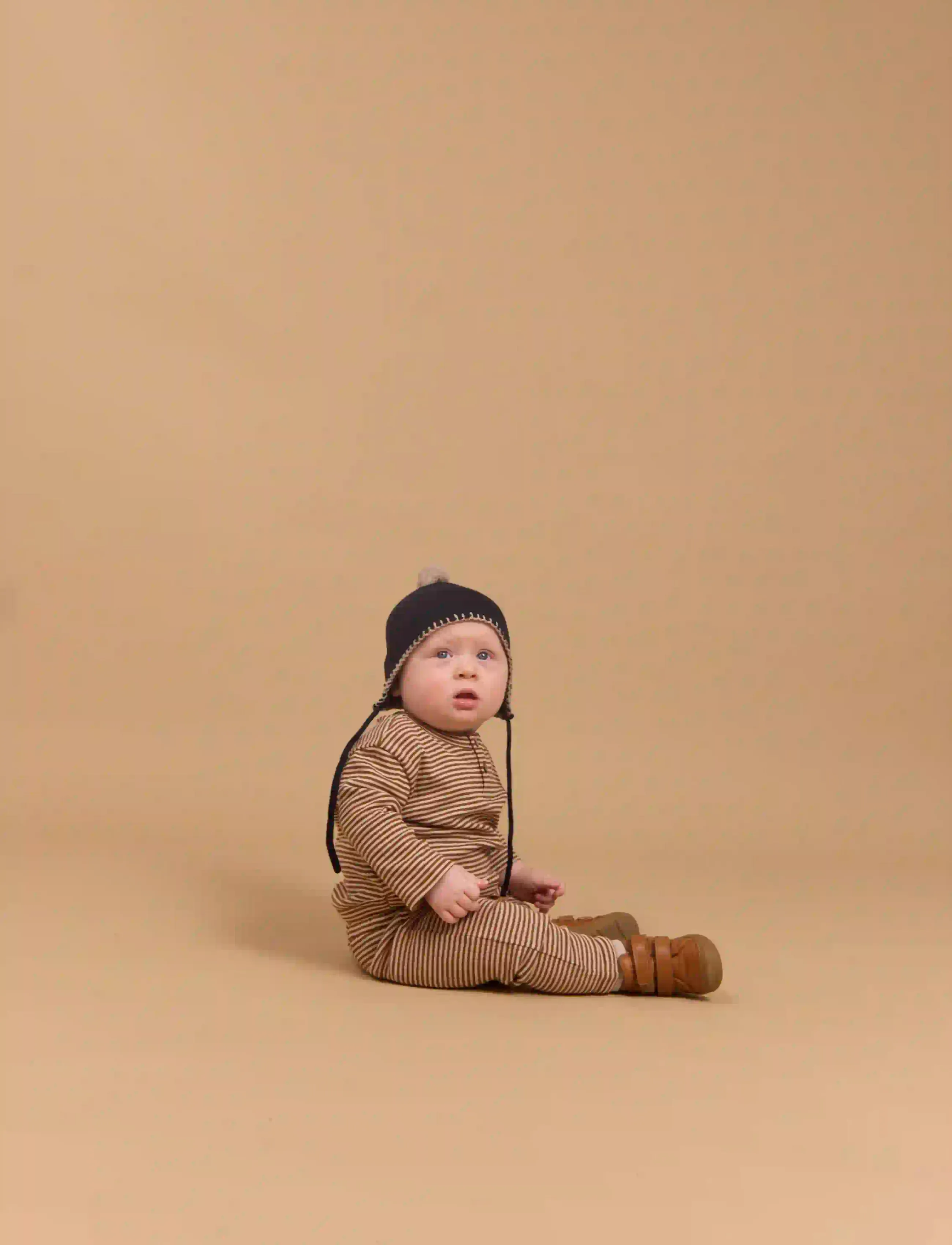 Wheat - Knit Bonnet Pomma - babymössor - navy - 0
