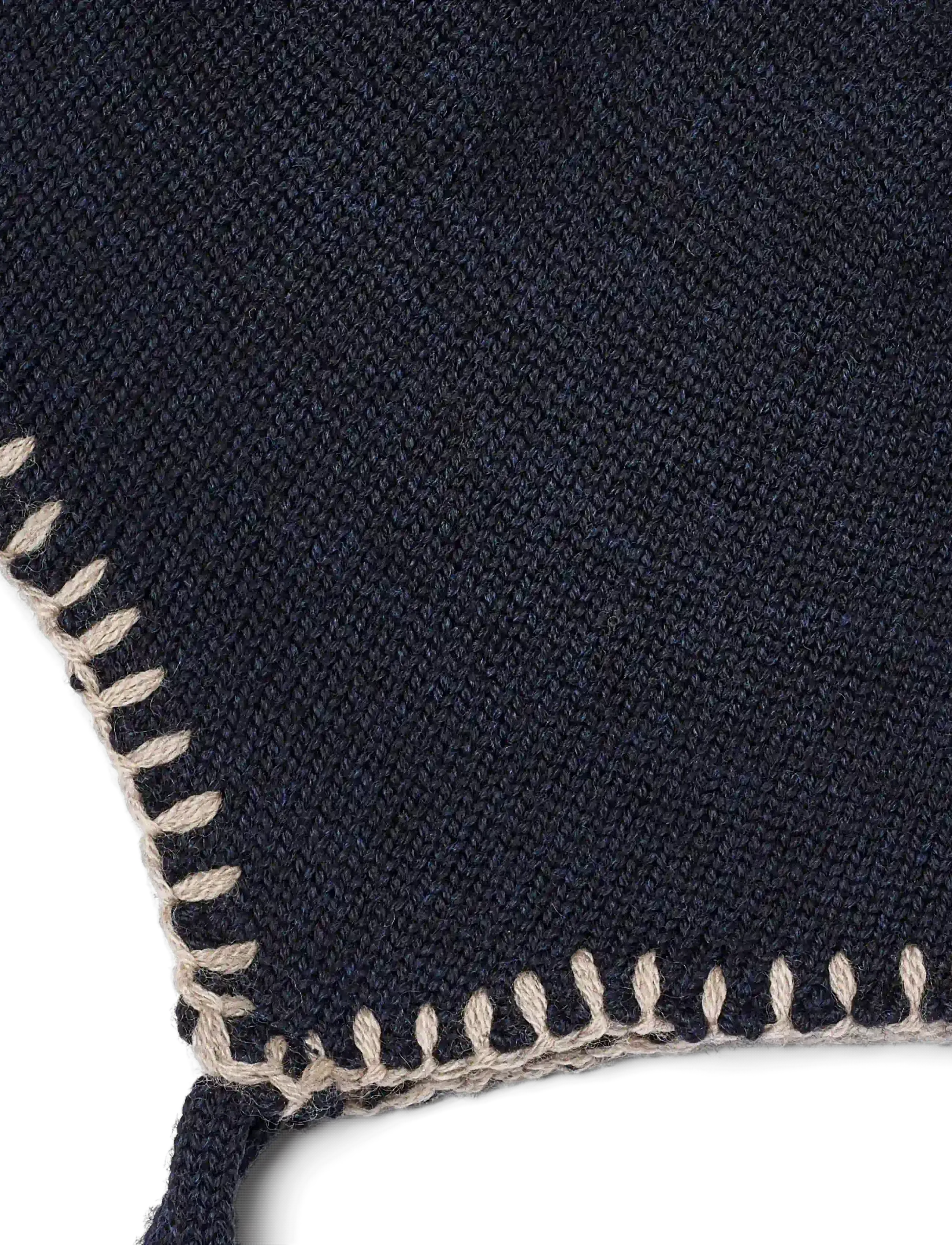 Wheat - Knit Bonnet Pomma - babymössor - navy - 2