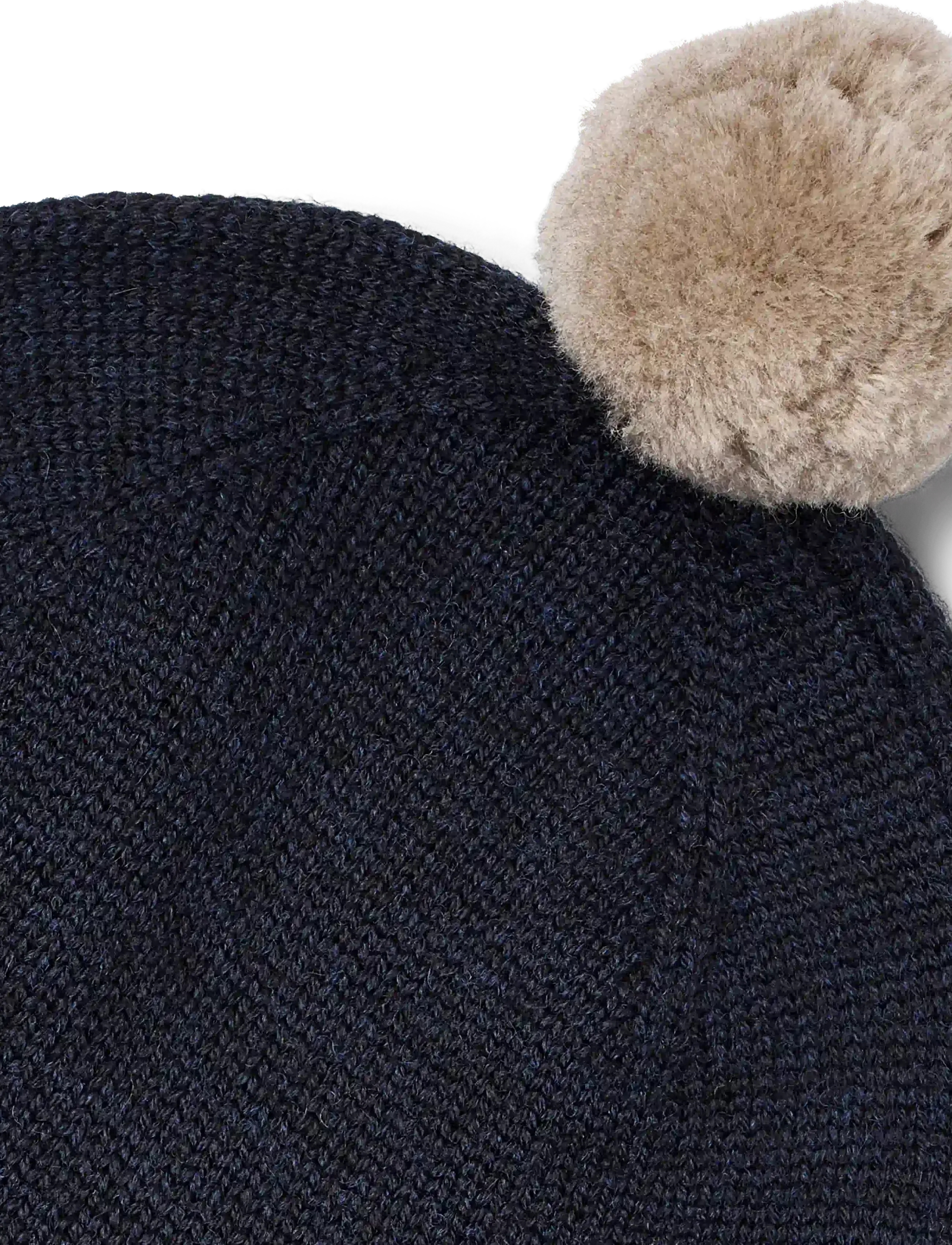 Wheat - Knit Bonnet Pomma - babymössor - navy - 3