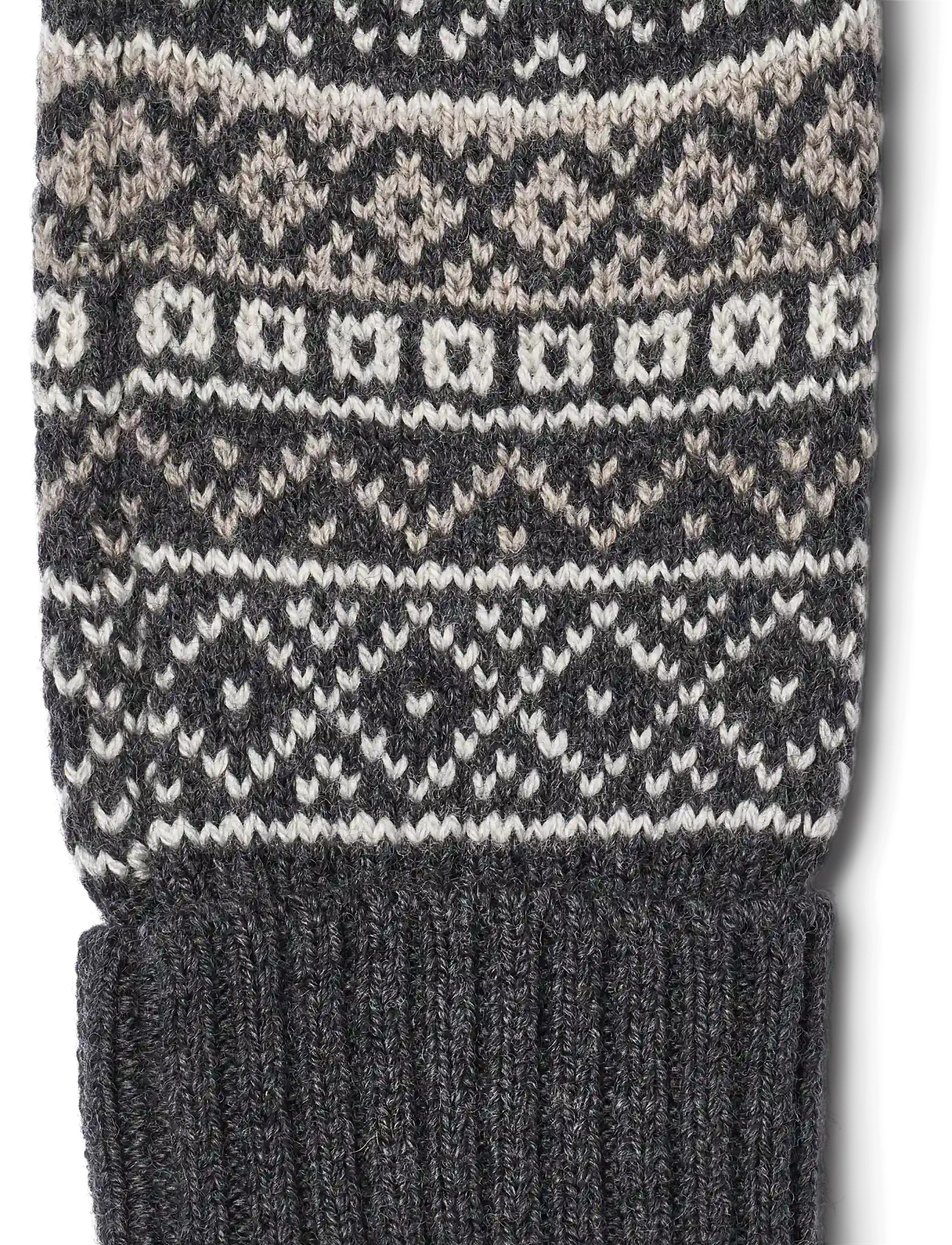 Wheat - Jacquard Mittens Haansi - handskar - charcoal - 2
