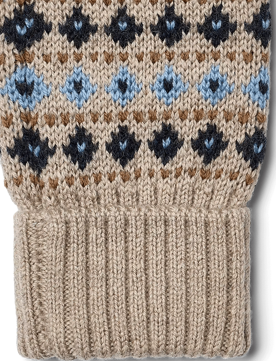 Wheat - Jacquard Mittens Haansi - handschuhe - warm sand melange - 2