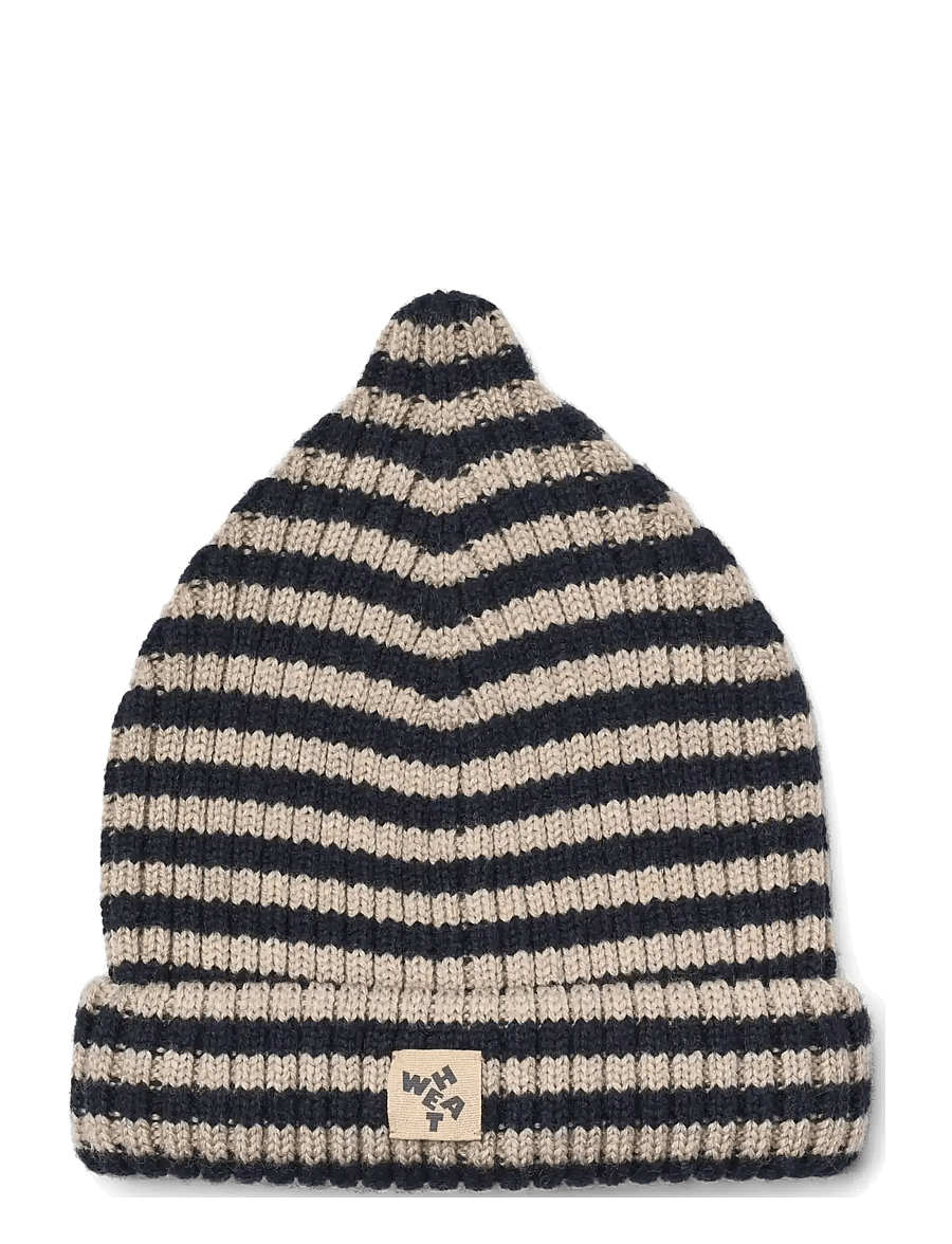 Wheat - Beanie Topper - beanies - navy - 1