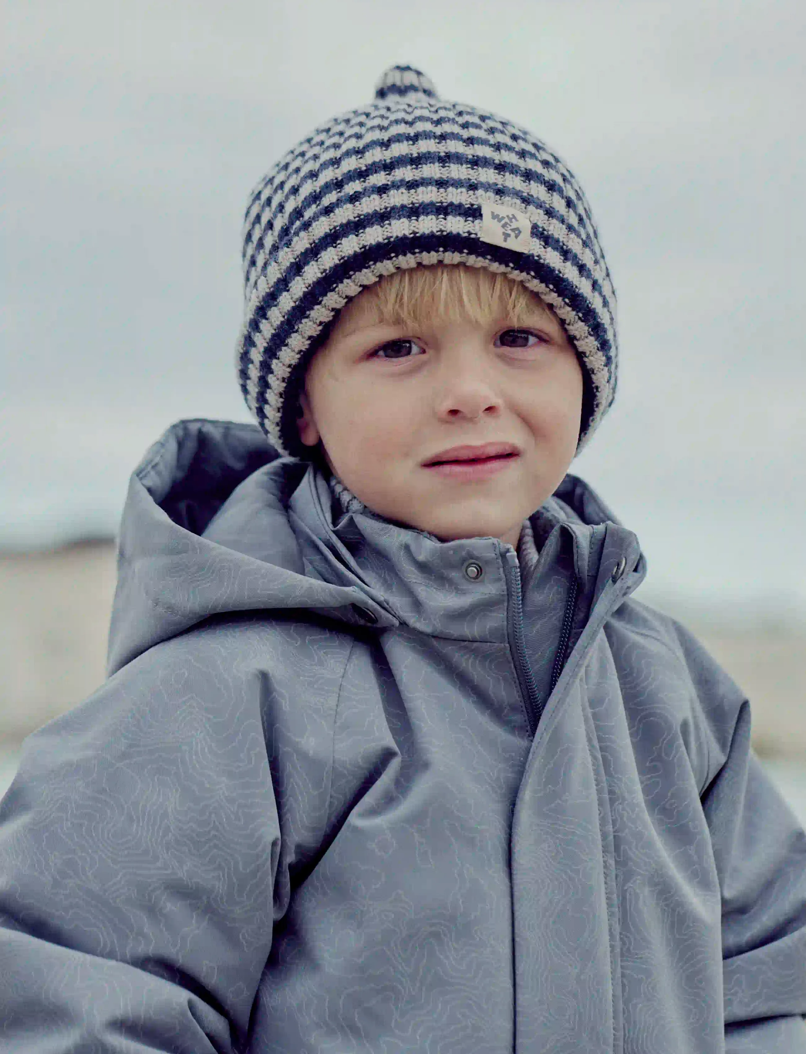 Wheat - Beanie Topper - beanies - navy - 0