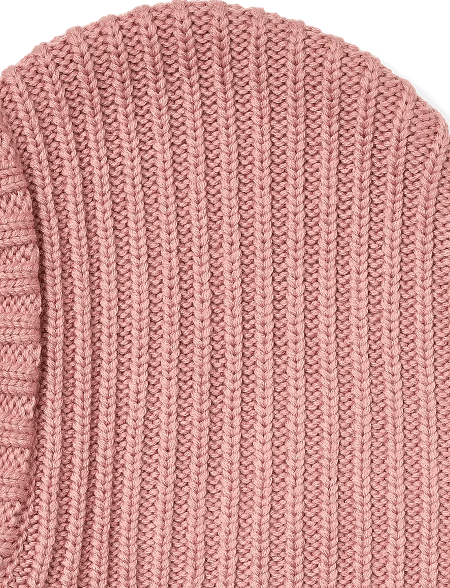 Wheat - Knitted Balaclava Woolao - berry cream - 2