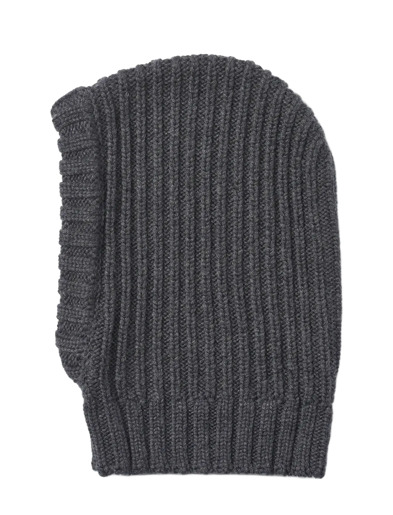 Wheat - Knitted Balaclava Woolao - charcoal melange - 2