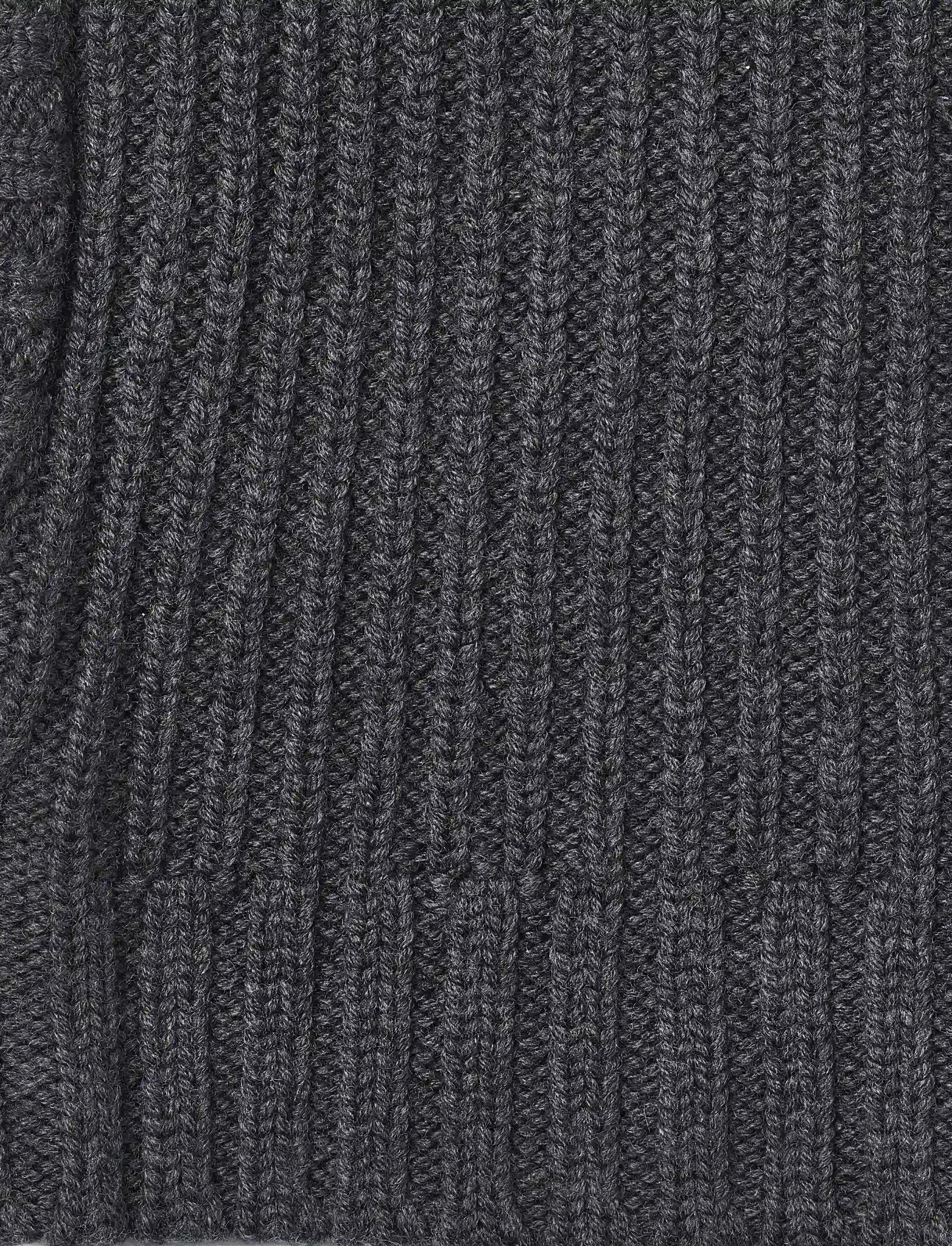 Wheat - Knitted Balaclava Woolao - charcoal melange - 3