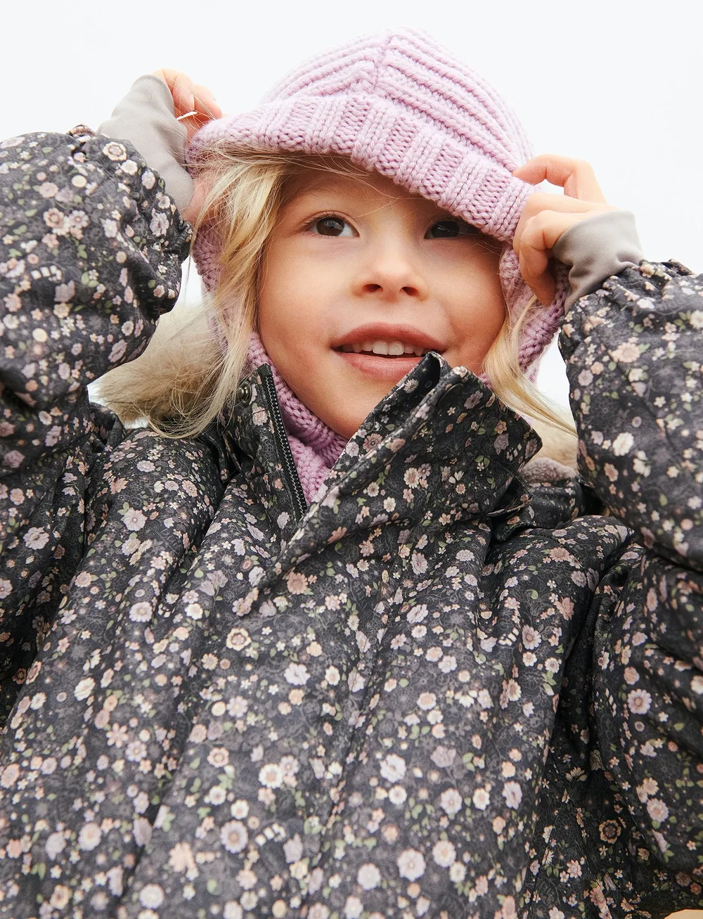 Wheat - Knitted Balaclava Woolao - vinteraccessoarer - lavender iris - 0