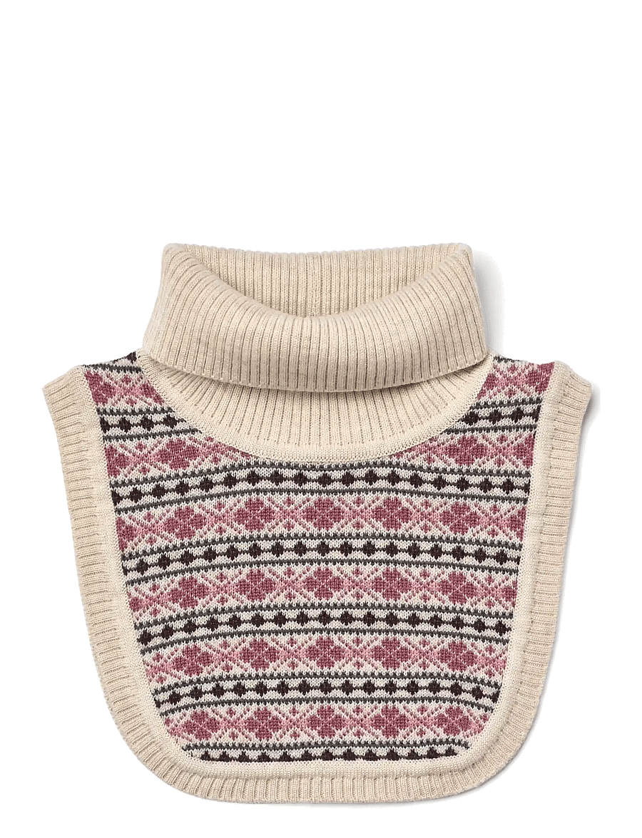 Wheat - Jacquard Neckwarmer Majo - eggshell - 0
