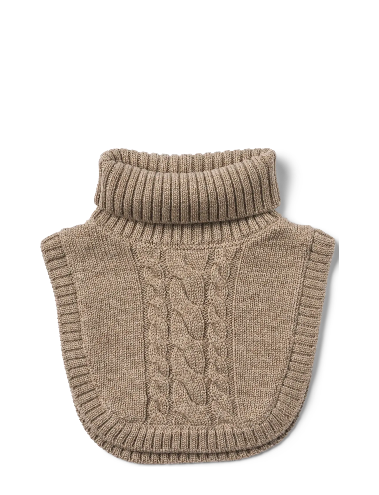 Wheat - Neckwarmer Softo - grey camel melange - 2