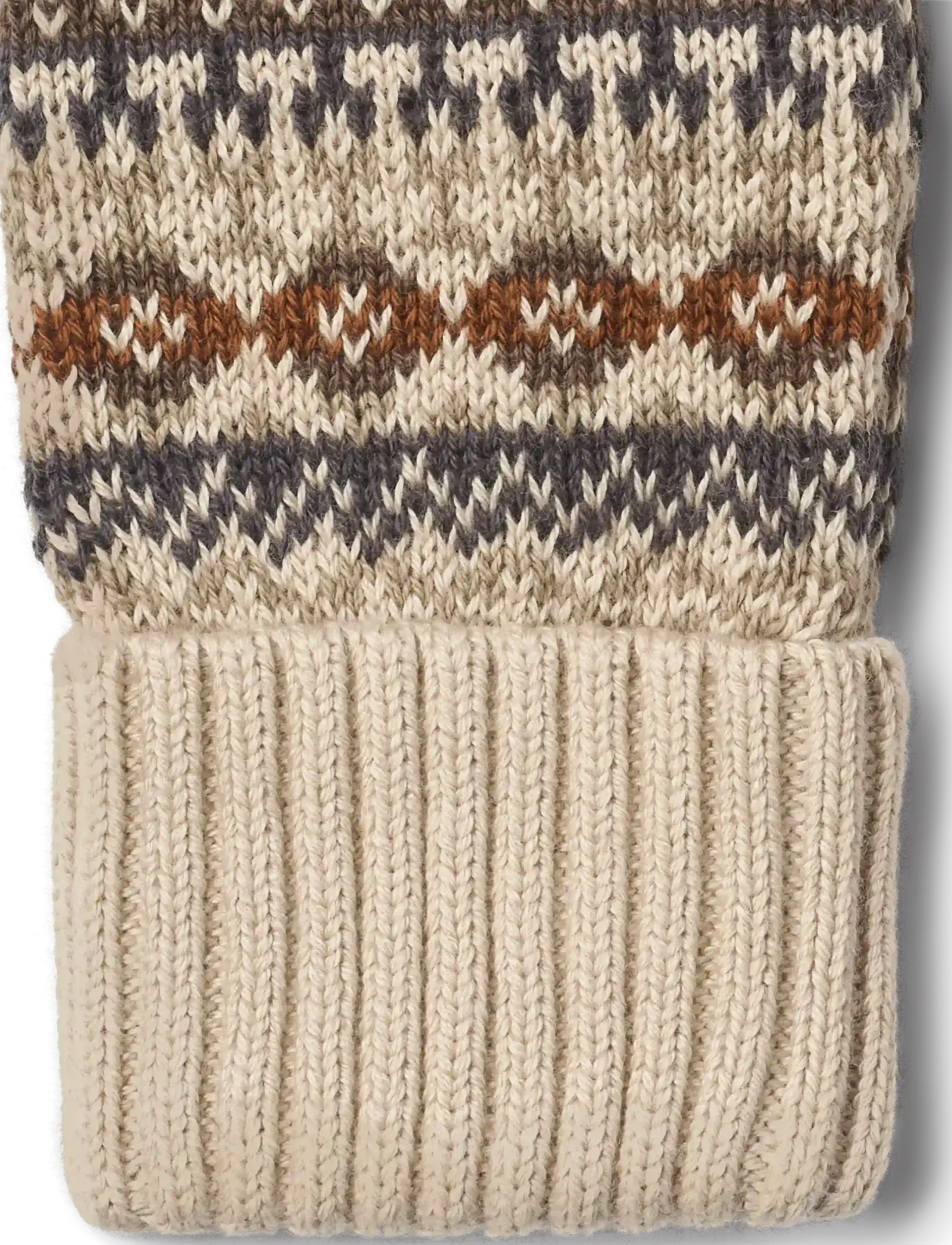Wheat - Jacquard Mittens Cotta - gloves - brown - 2