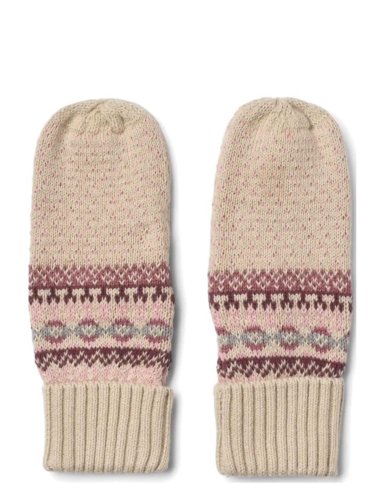 Wheat Jacquard Mittens Cotta - Gloves - ROSE / pink/rose