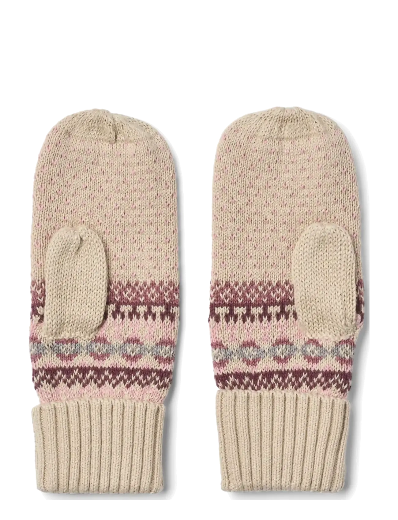 Wheat - Jacquard Mittens Cotta - gloves - rose - 1
