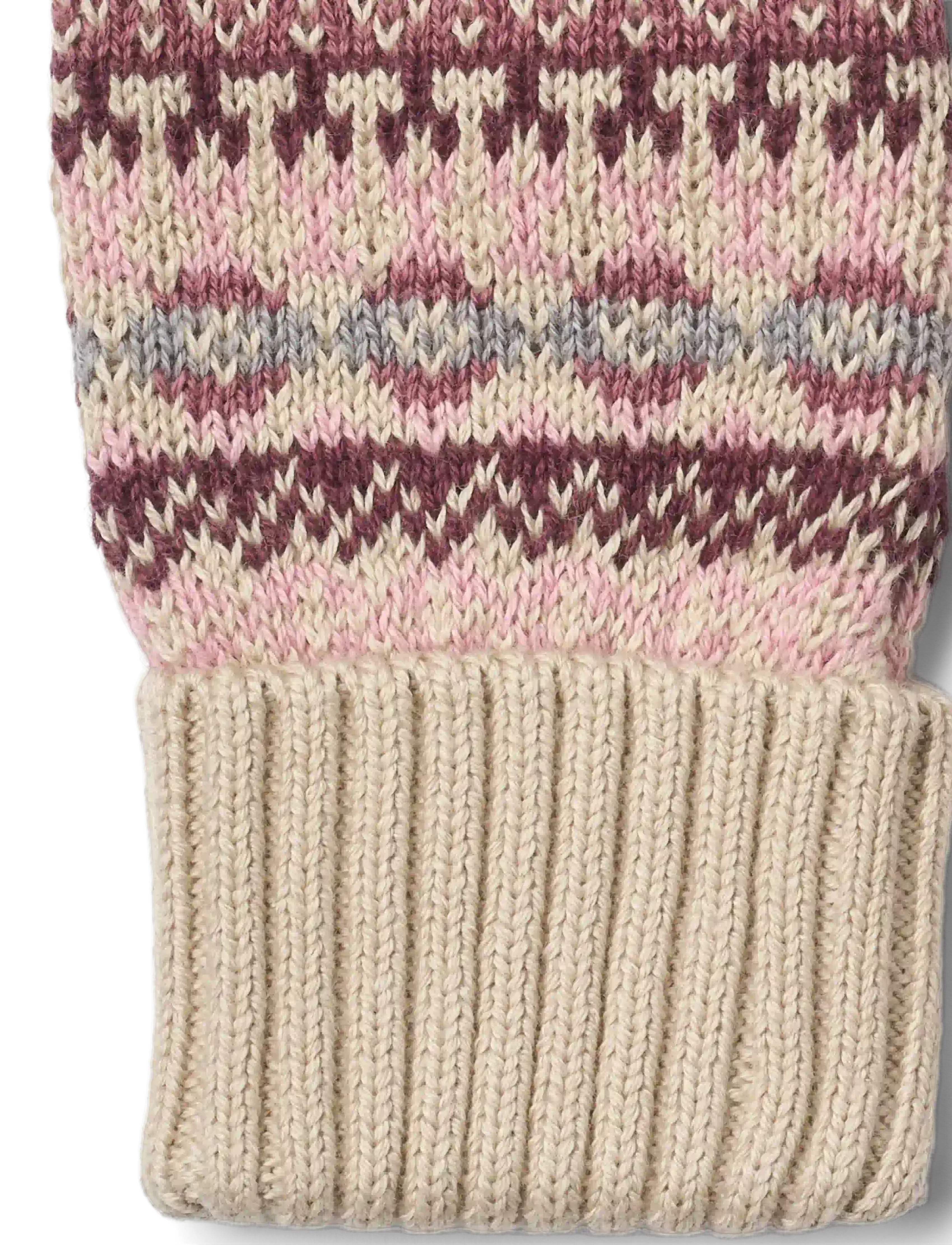 Wheat - Jacquard Mittens Cotta - gloves - rose - 2