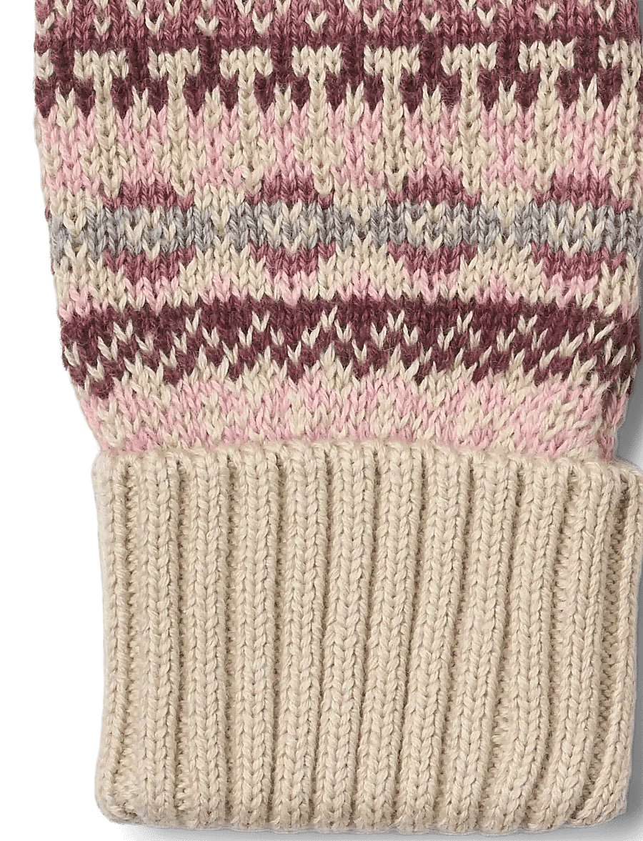 Wheat - Jacquard Mittens Cotta - gloves - rose - 2